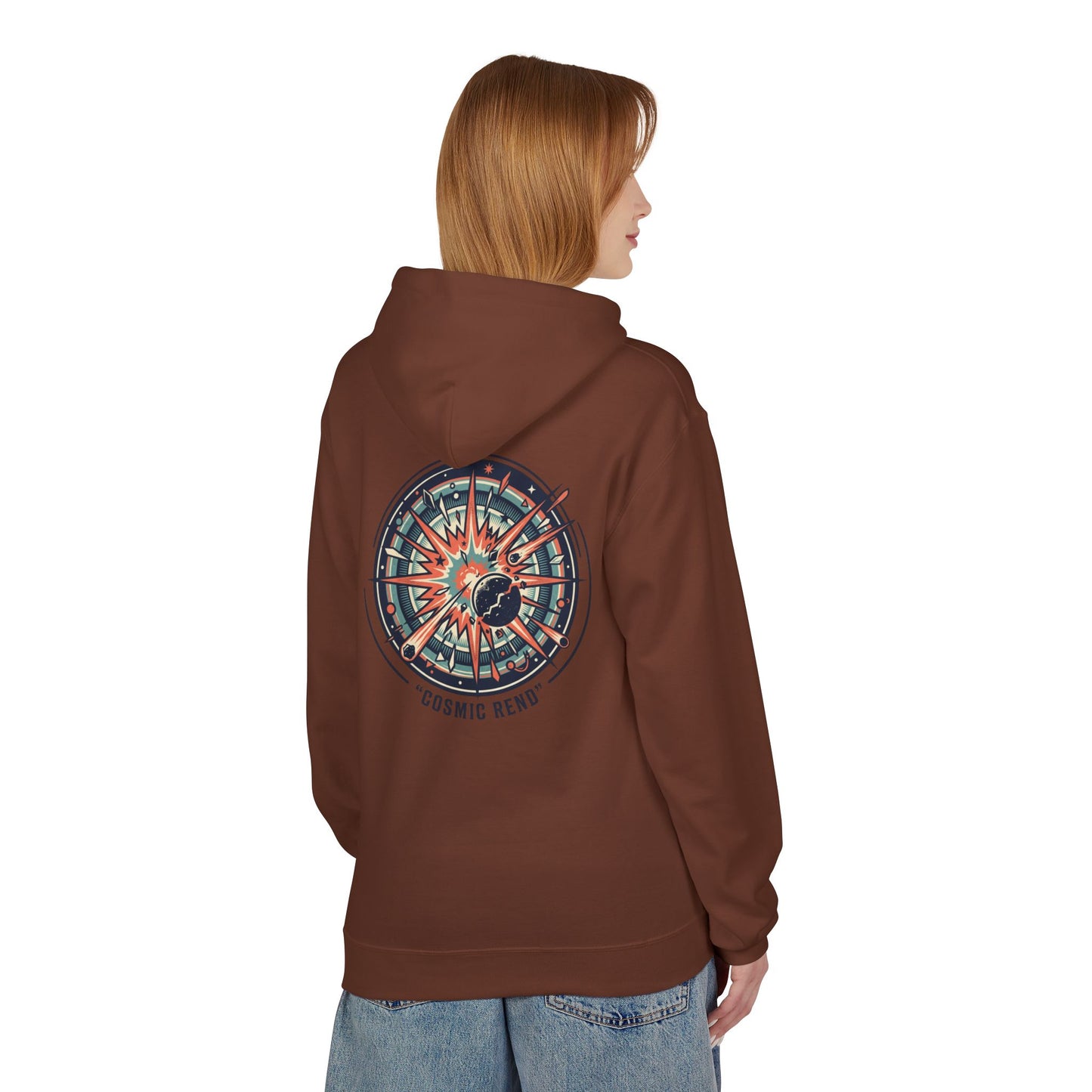 Cosmic Compass Hoodie – Retro Space Navigation Graphic Hoodie | Celestial Streetwear, Vintage Space Aesthetic, Unisex Hoodie