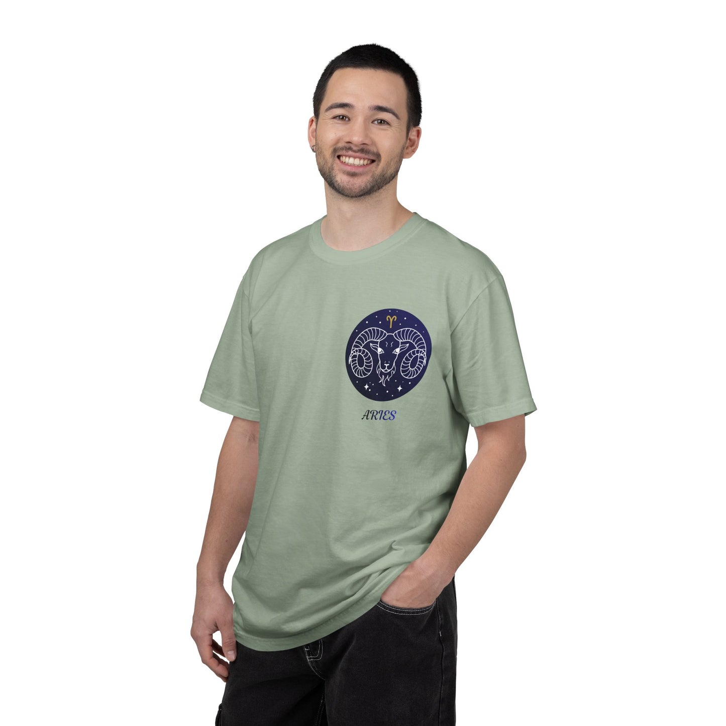 Aries Zodiac Ram T-Shirt – Constellation Astrology Graphic Tee | Minimal Celestial Shirt