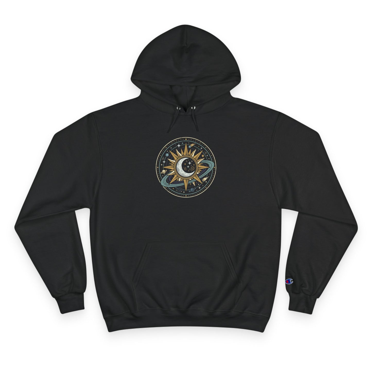 Sun & Moon Hoodie – Celestial Balance Graphic Hoodie | Spiritual Cosmic Aesthetic, Minimal Astrology Hoodie, Unisex Hoodie