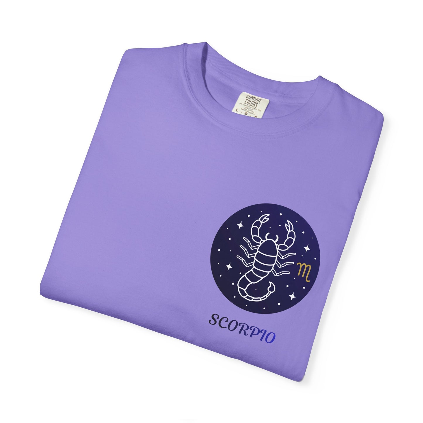 Scorpio Unisex Garment-Dyed T-Shirt – Zodiac Astrology Graphic Tee | Vintage Celestial Star Sign Shirt