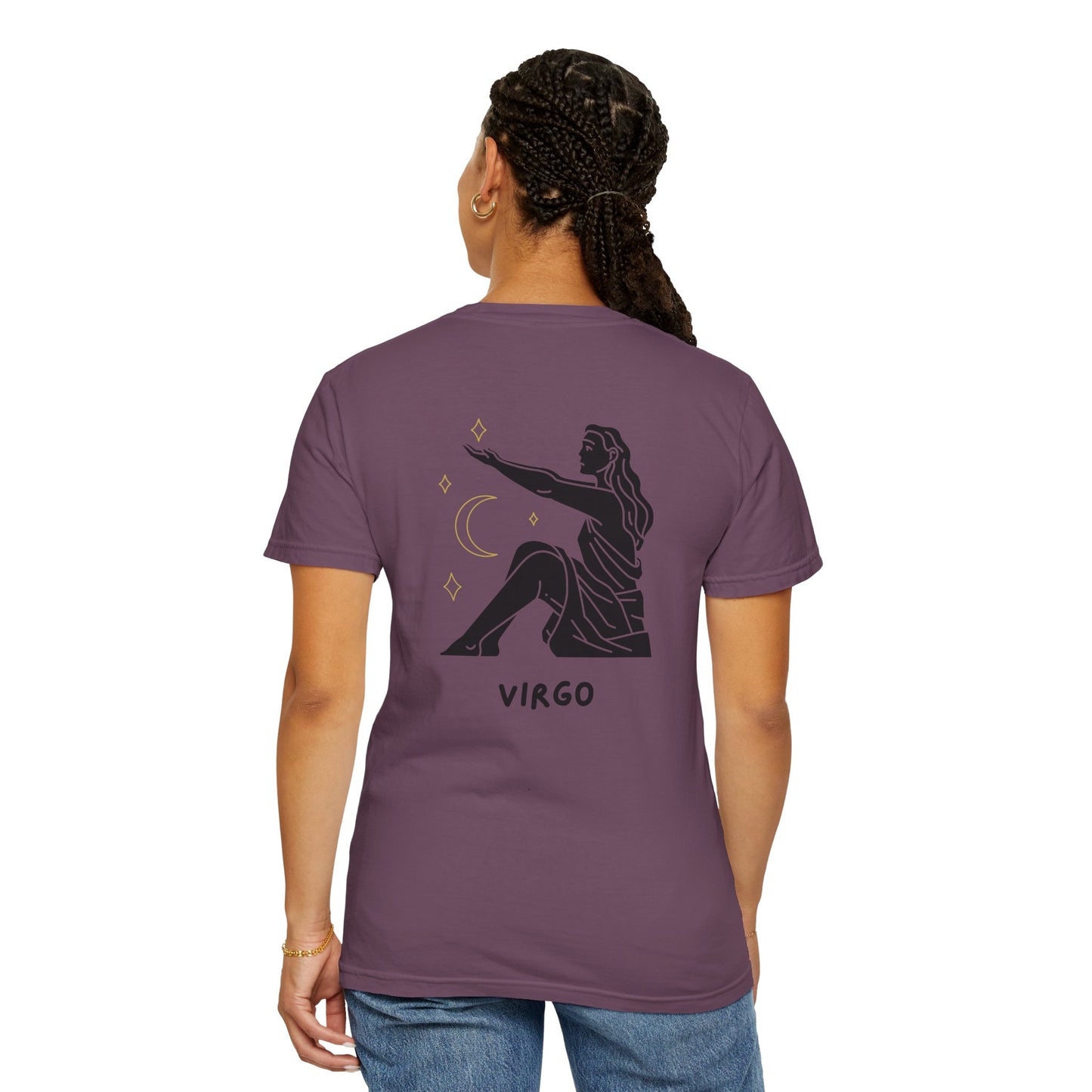 Virgo Zodiac T-Shirt – Minimalist Astrology Tee | Celestial Star Sign Graphic Shirt
