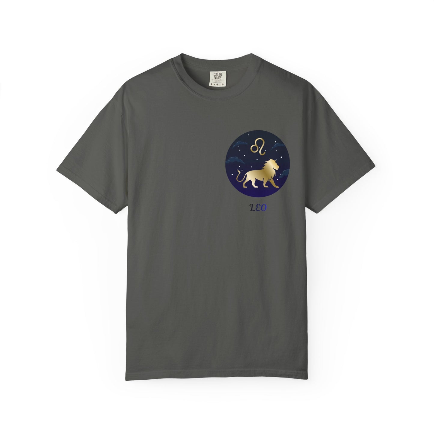 Leo Zodiac T-Shirt – Gold Lion Constellation Graphic Tee | Celestial Astrology Shirt