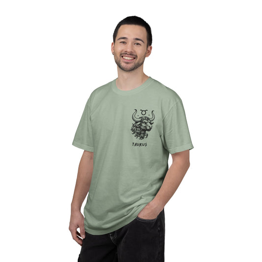 Taurus Bull Zodiac T-Shirt – Minimal Astrology Graphic Tee | Earth Sign Vintage Shirt