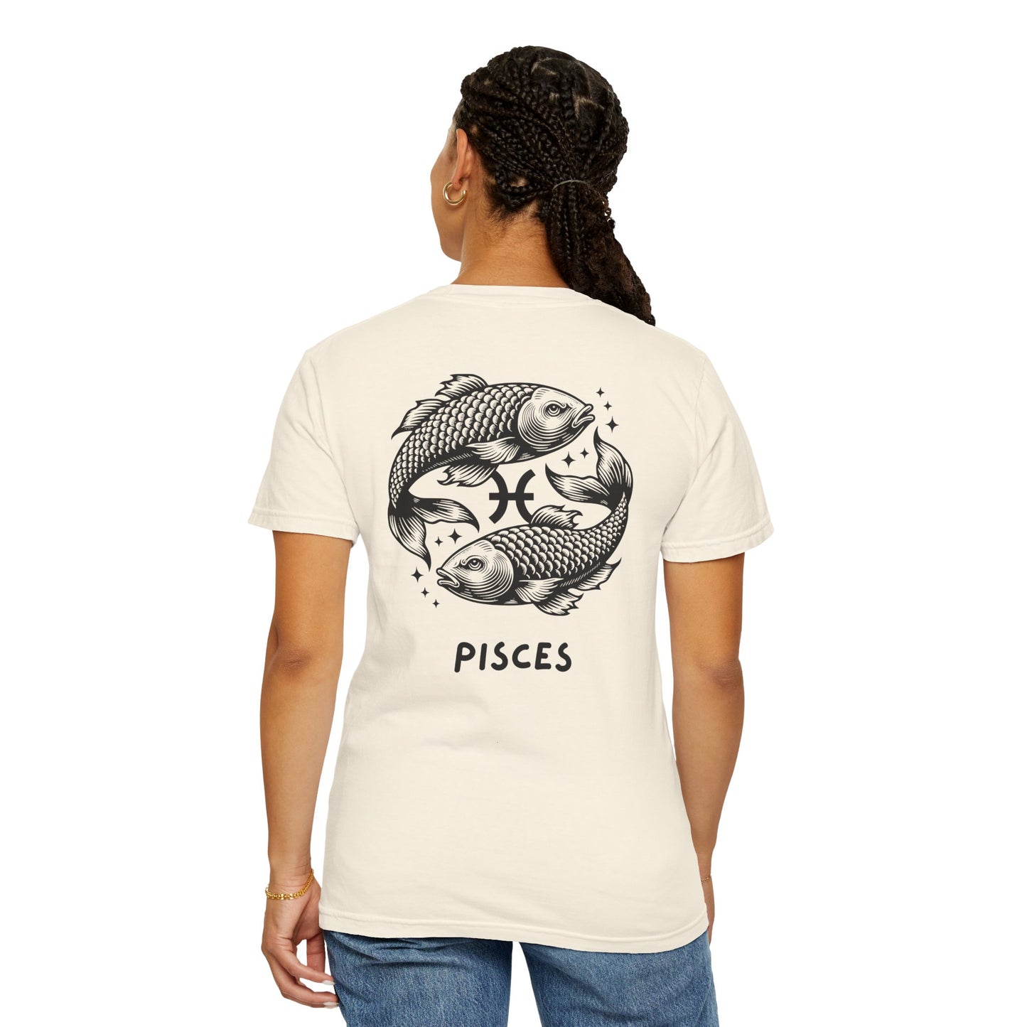 Pisces Zodiac T-Shirt – Pisces Fish Astrology Graphic Tee | Celestial Star Sign Shirt