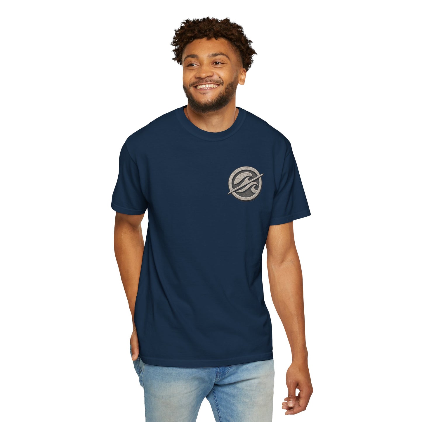 Surf Badge T-Shirt – Retro Wave Logo Tee | Vintage Coastal Streetwear Shirt