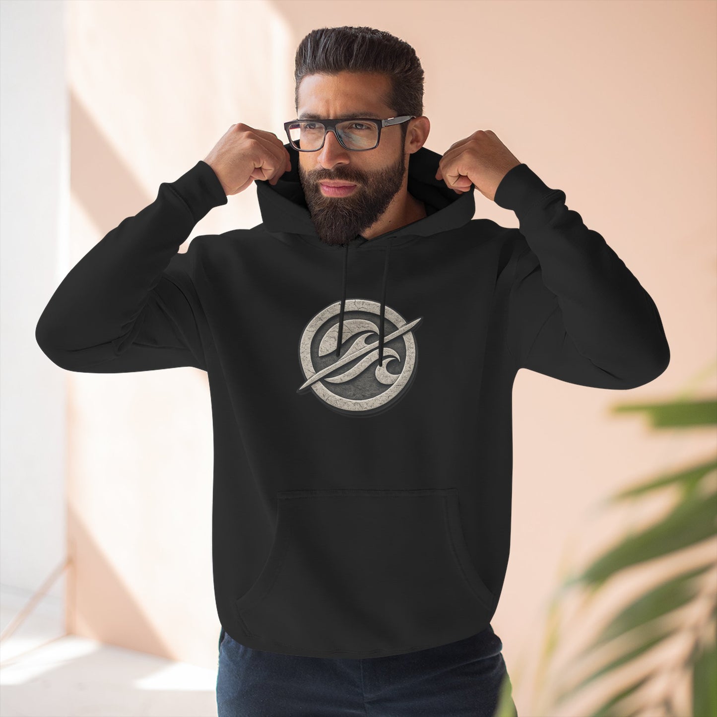 Without Wax Hoodie – Surf-Inspired Wave Logo Pullover | Vintage Coastal Streetwear Hoodie