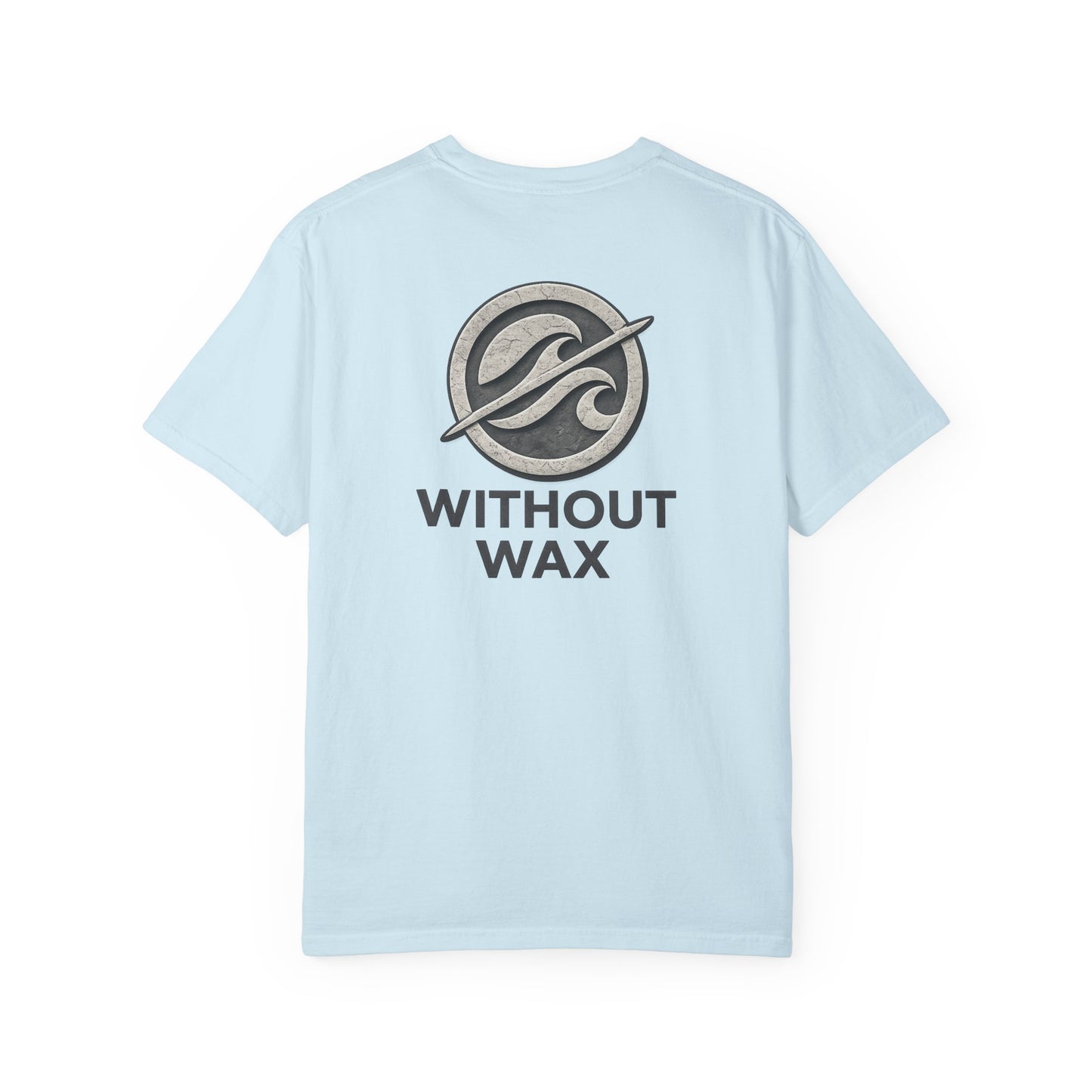 Without Wax Surf Logo T-Shirt – Coastal Wave Badge Graphic Tee | Vintage Streetwear Shirt