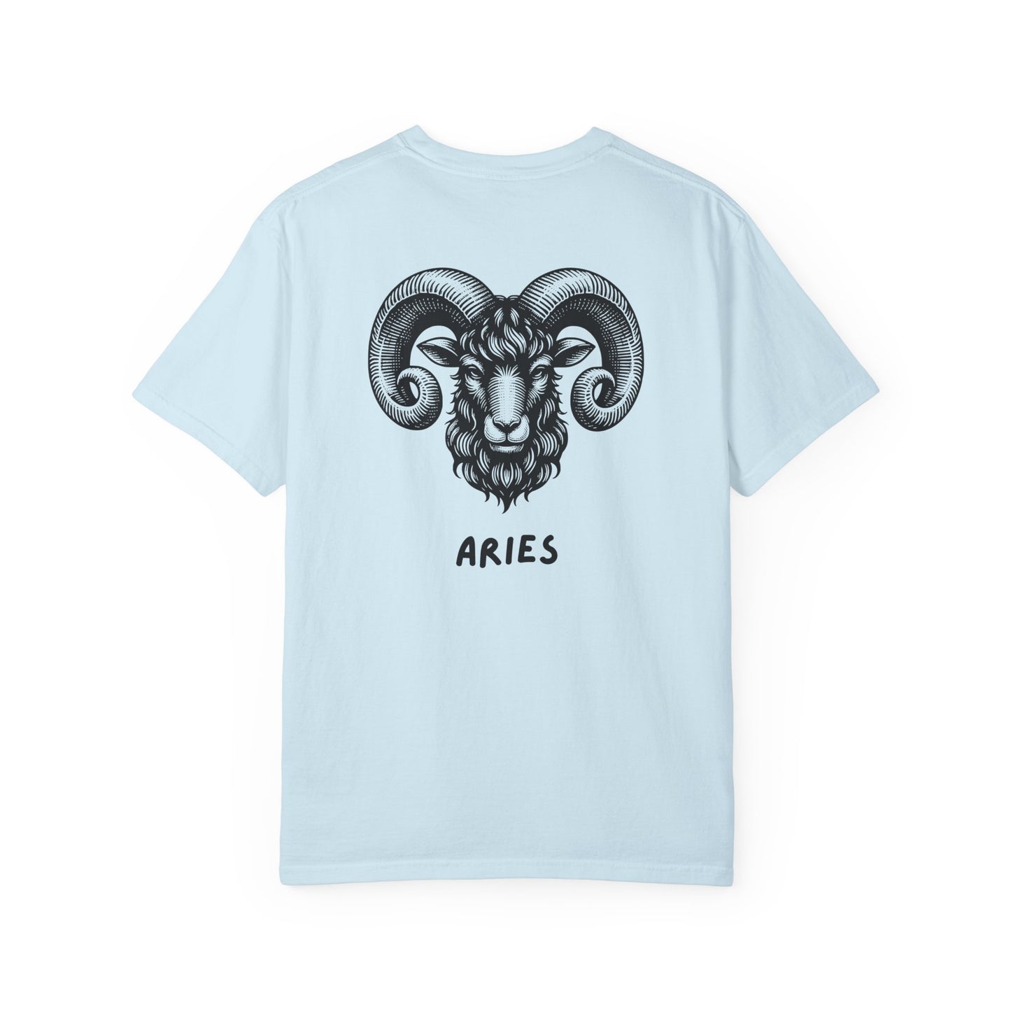 Aries Zodiac T-Shirt – Aries Ram Astrology Graphic Tee | Vintage Star Sign Shirt, Unisex Tee