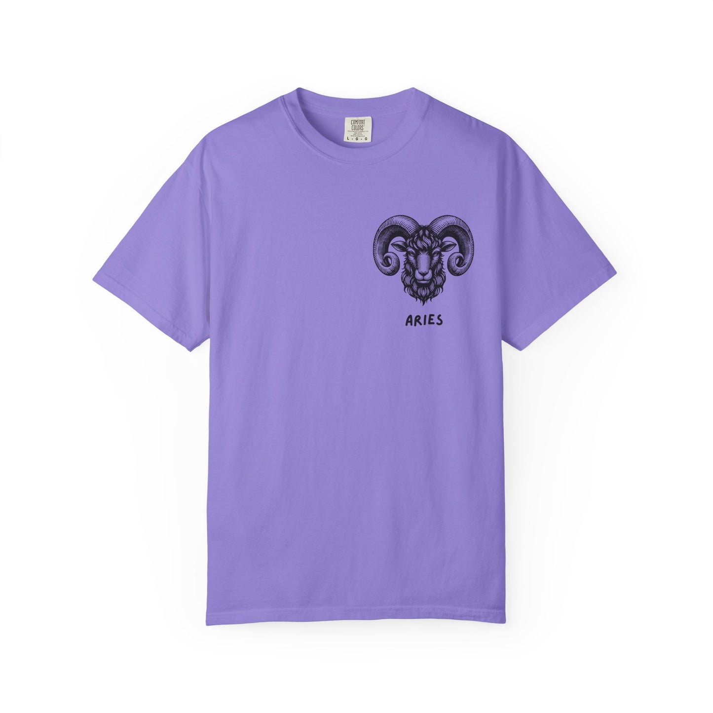Aries Zodiac T-Shirt – Aries Ram Astrology Graphic Tee | Vintage Star Sign Shirt, Unisex Tee