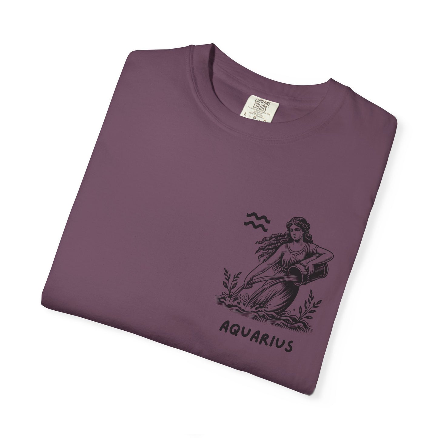 Aquarius Zodiac T-Shirt – Vintage Water Bearer Astrology Tee | Celestial Star Sign Shirt