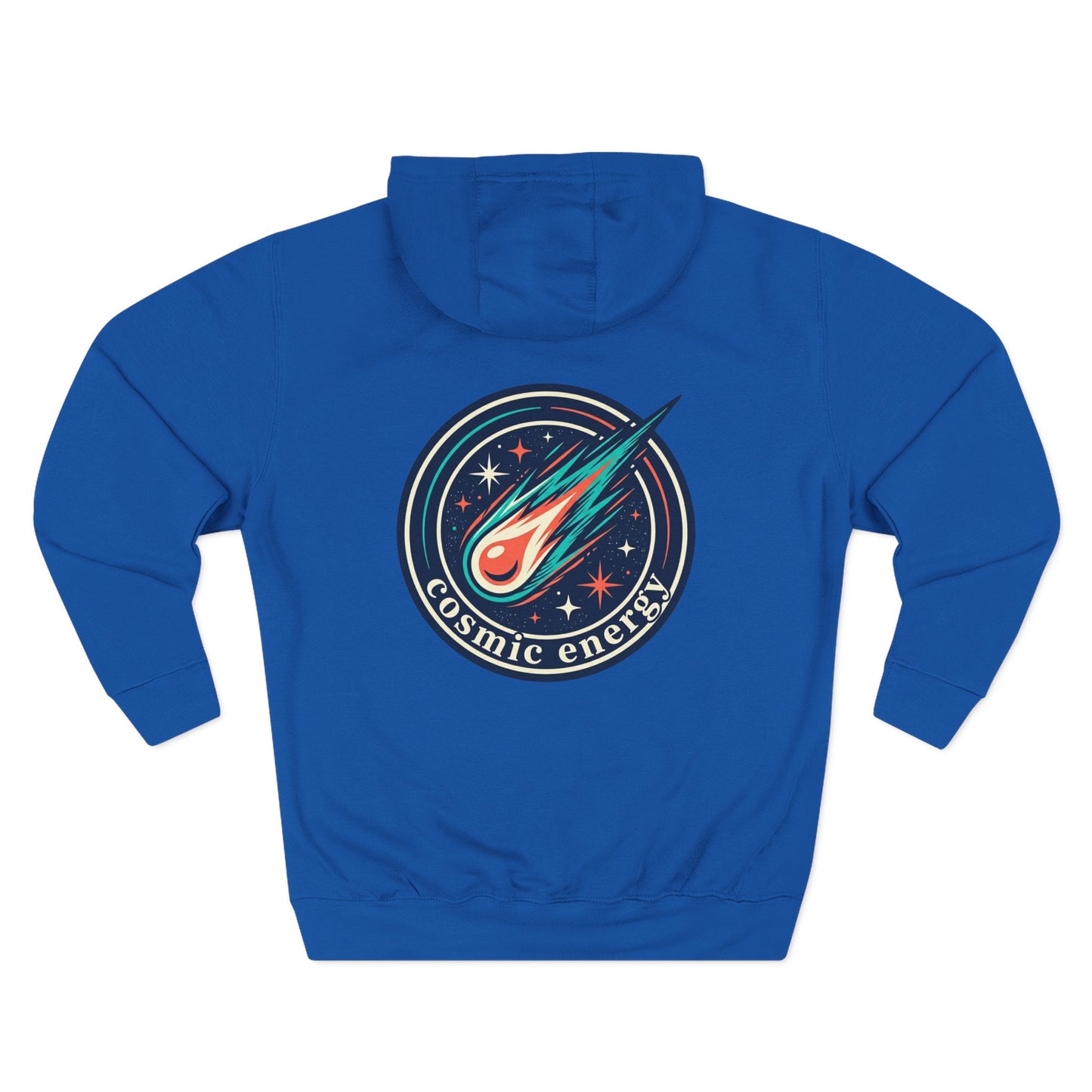 Cosmic Energy Hoodie – Meteor & Shooting Star Graphic Hoodie | Space Aesthetic, Celestial Streetwear, Unisex Hoodie