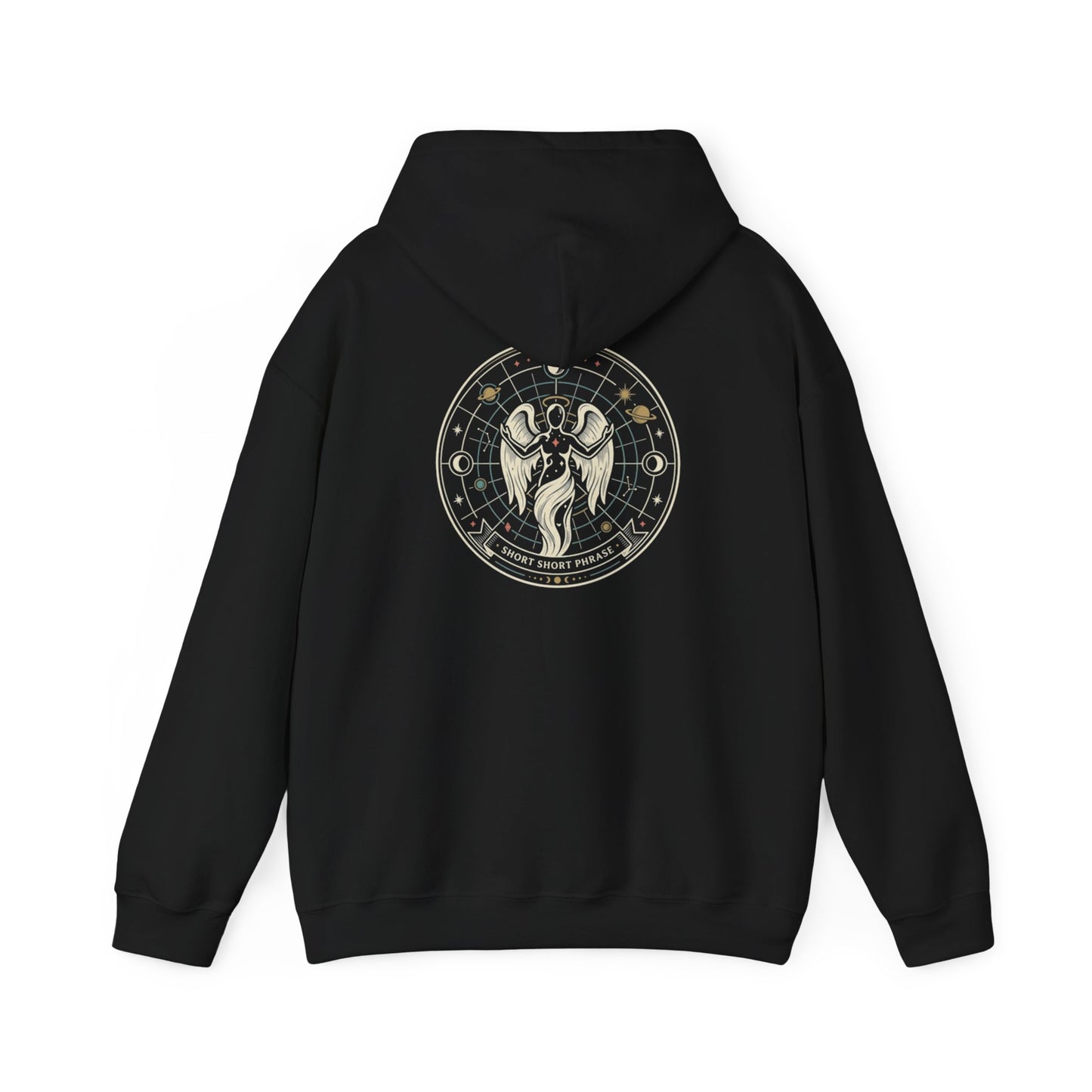 Astrology Moon Phases Hoodie – Mystic Astronaut Zodiac Sweatshirt | Celestial Graphic Hoodie