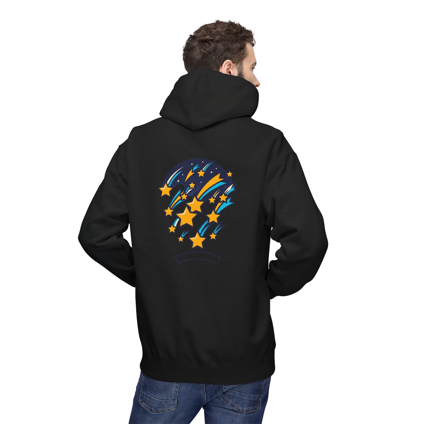 Starfall Hoodie – Shooting Stars Graphic Hoodie | Celestial Aesthetic, Cosmic Streetwear, Unisex Pullover