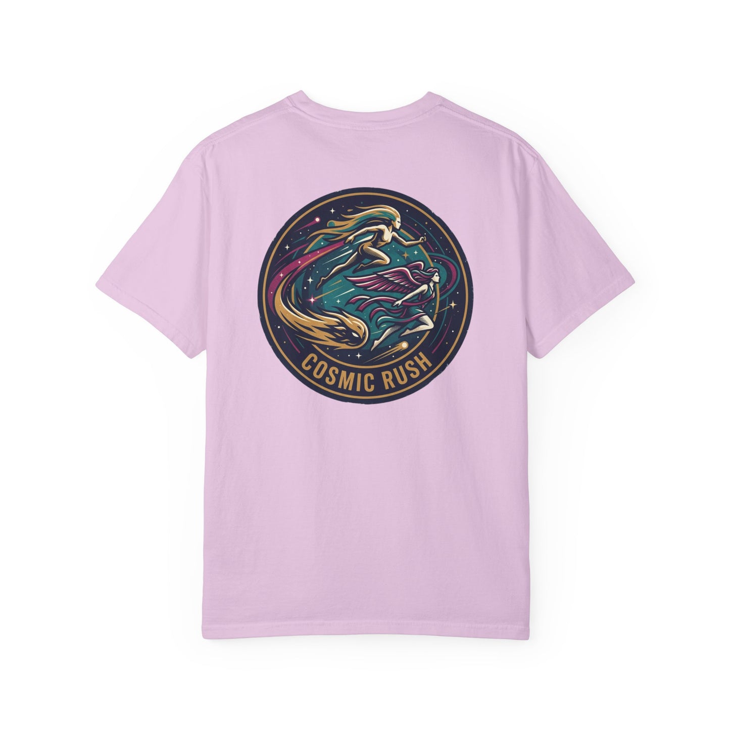 Cosmic Rush Skate T-Shirt – Retro Space Surf Graphic Tee | Vintage Cosmic Wave Shirt, Unisex Casual Tee