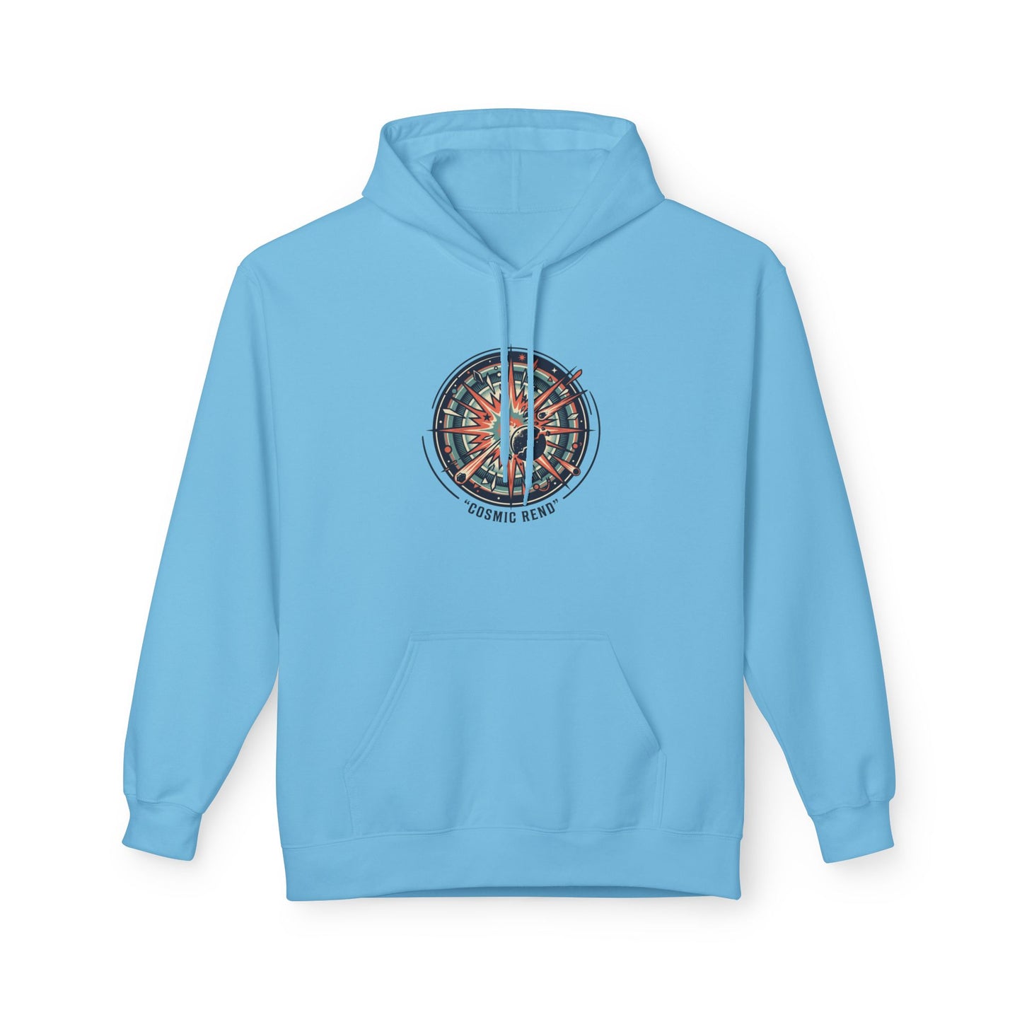 Cosmic Compass Hoodie – Retro Space Navigation Graphic Hoodie | Celestial Streetwear, Vintage Space Aesthetic, Unisex Hoodie