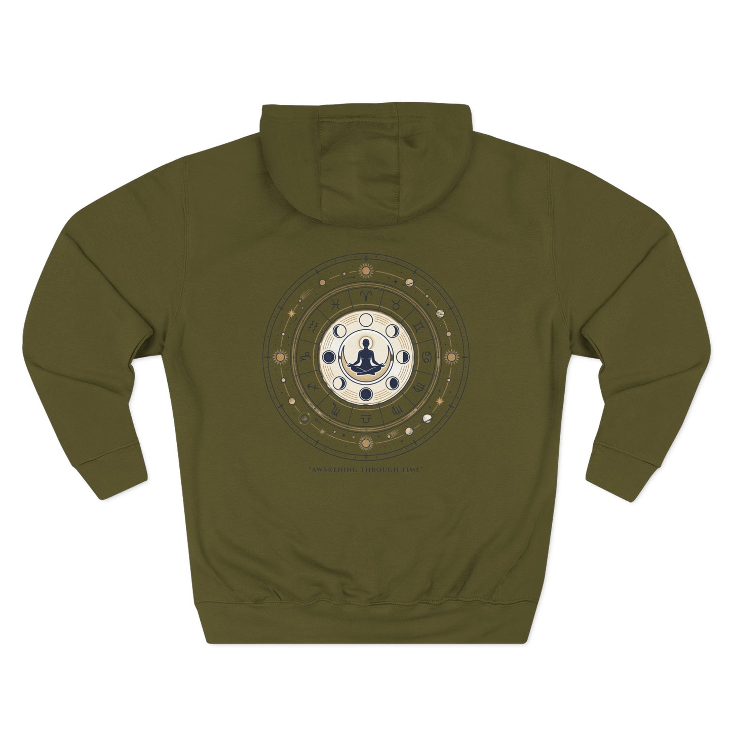 Zodiac Meditation Hoodie – Celestial Birth Chart Mandala Hoodie | Spiritual Astrology Sweatshirt, Unisex Hoodie