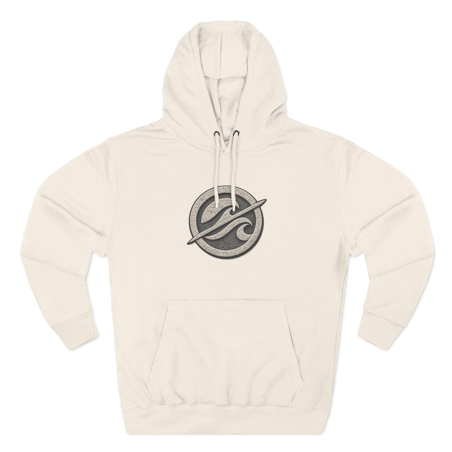 Without Wax Hoodie – Surf-Inspired Wave Logo Pullover | Vintage Coastal Streetwear Hoodie