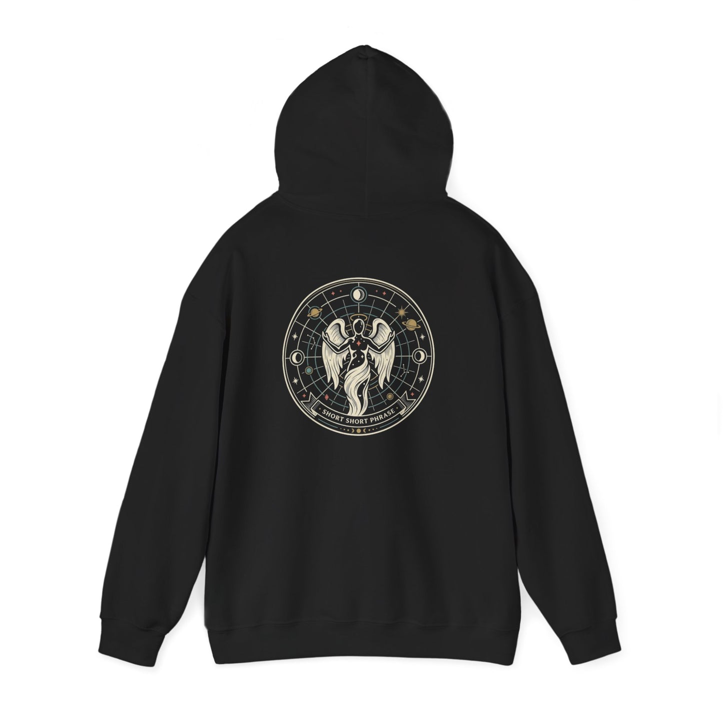 Astrology Moon Phases Hoodie – Mystic Astronaut Zodiac Sweatshirt | Celestial Graphic Hoodie