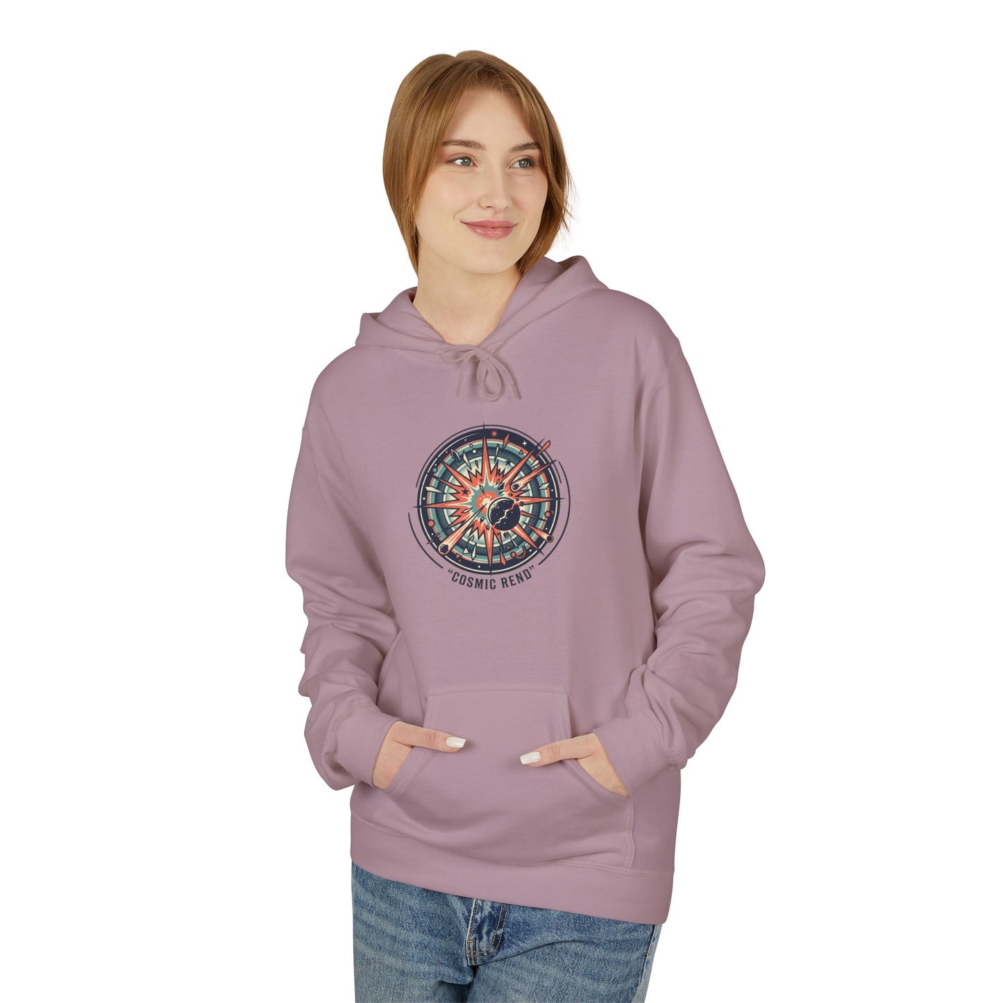Cosmic Compass Hoodie – Retro Space Navigation Graphic Hoodie | Celestial Streetwear, Vintage Space Aesthetic, Unisex Hoodie