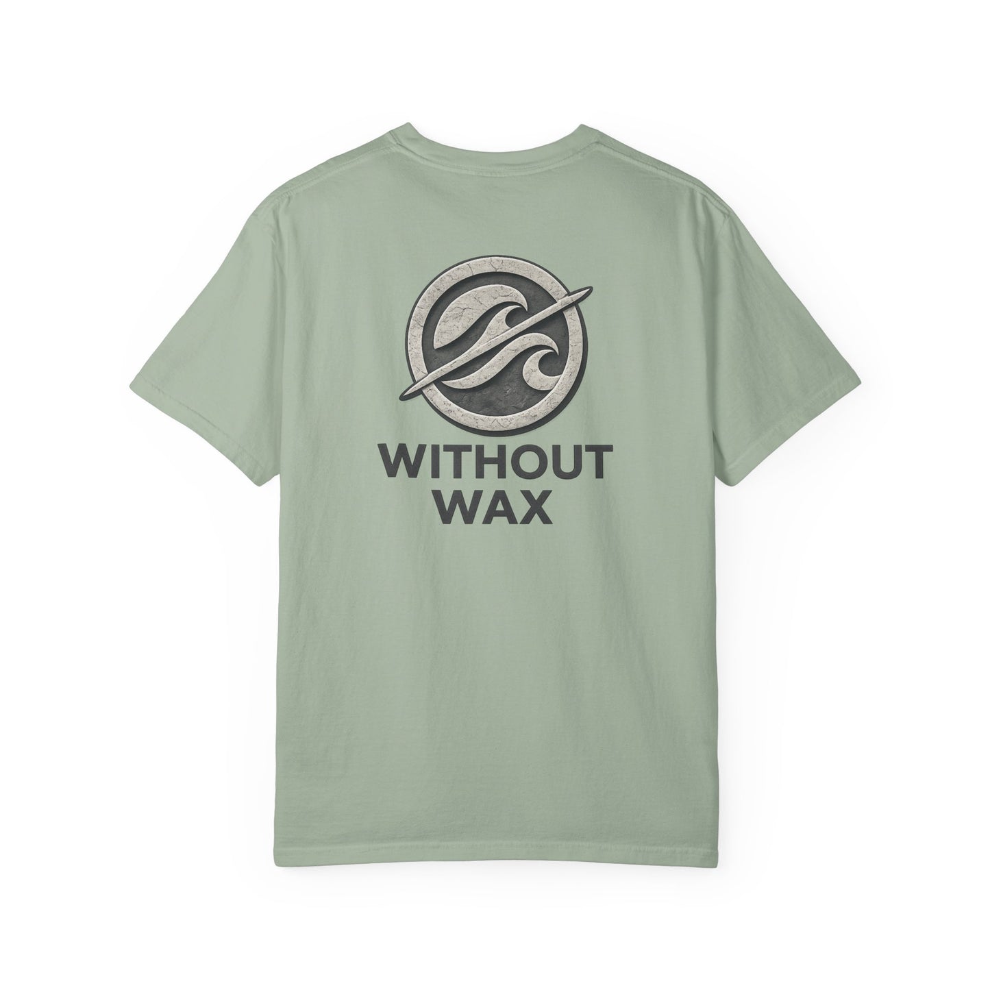 Without Wax Surf Logo T-Shirt – Coastal Wave Badge Graphic Tee | Vintage Streetwear Shirt
