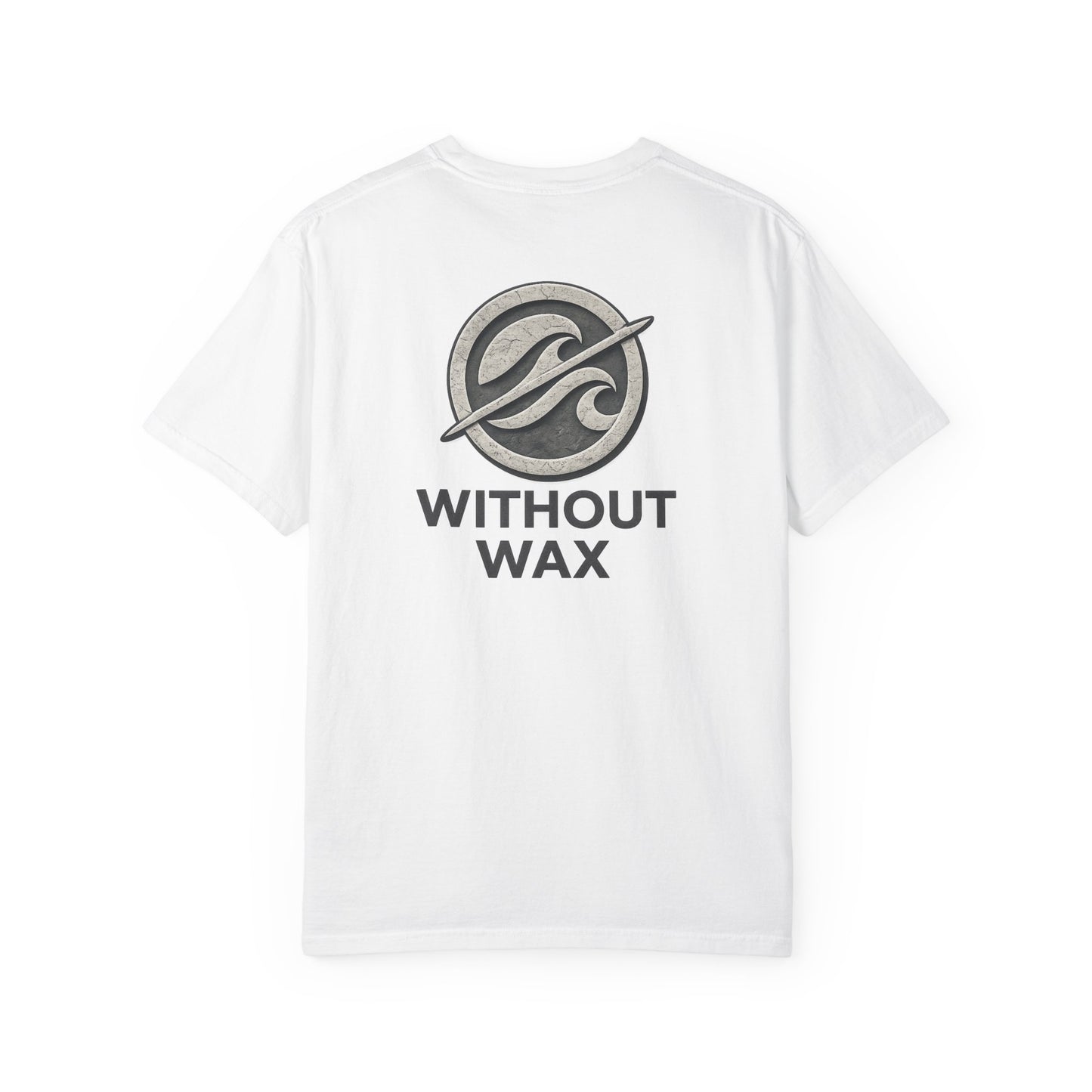 Without Wax Surf Logo T-Shirt – Coastal Wave Badge Graphic Tee | Vintage Streetwear Shirt