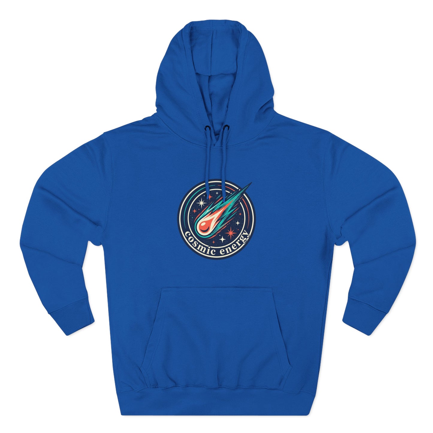 Cosmic Energy Hoodie – Meteor & Shooting Star Graphic Hoodie | Space Aesthetic, Celestial Streetwear, Unisex Hoodie