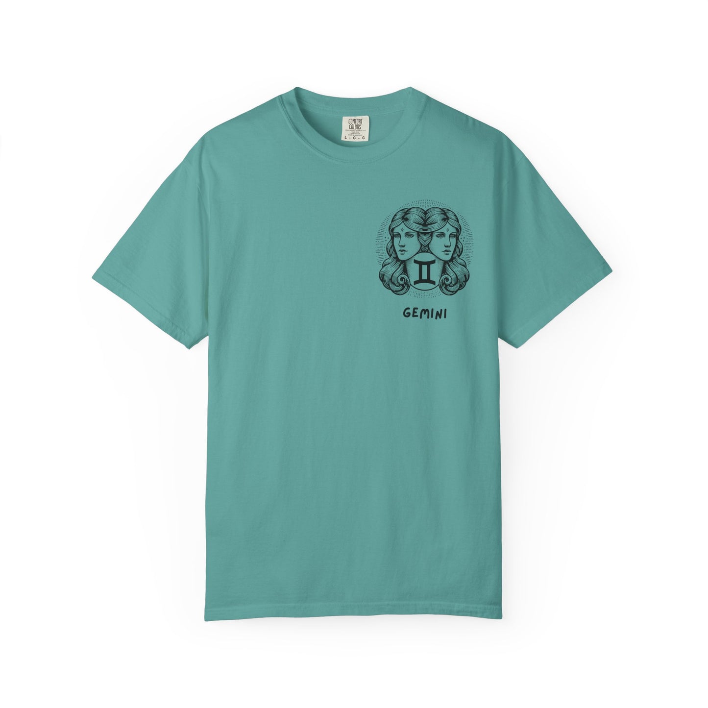 Gemini Zodiac T-Shirt – Twin Faces Astrology Tee | Minimal Celestial Graphic Shirt