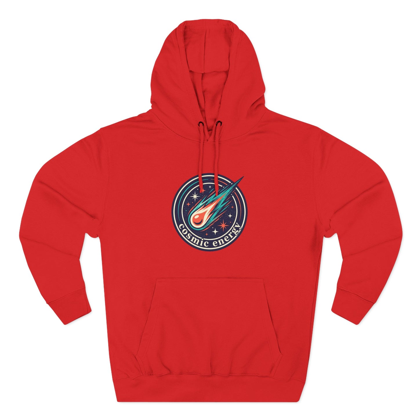 Cosmic Energy Hoodie – Meteor & Shooting Star Graphic Hoodie | Space Aesthetic, Celestial Streetwear, Unisex Hoodie