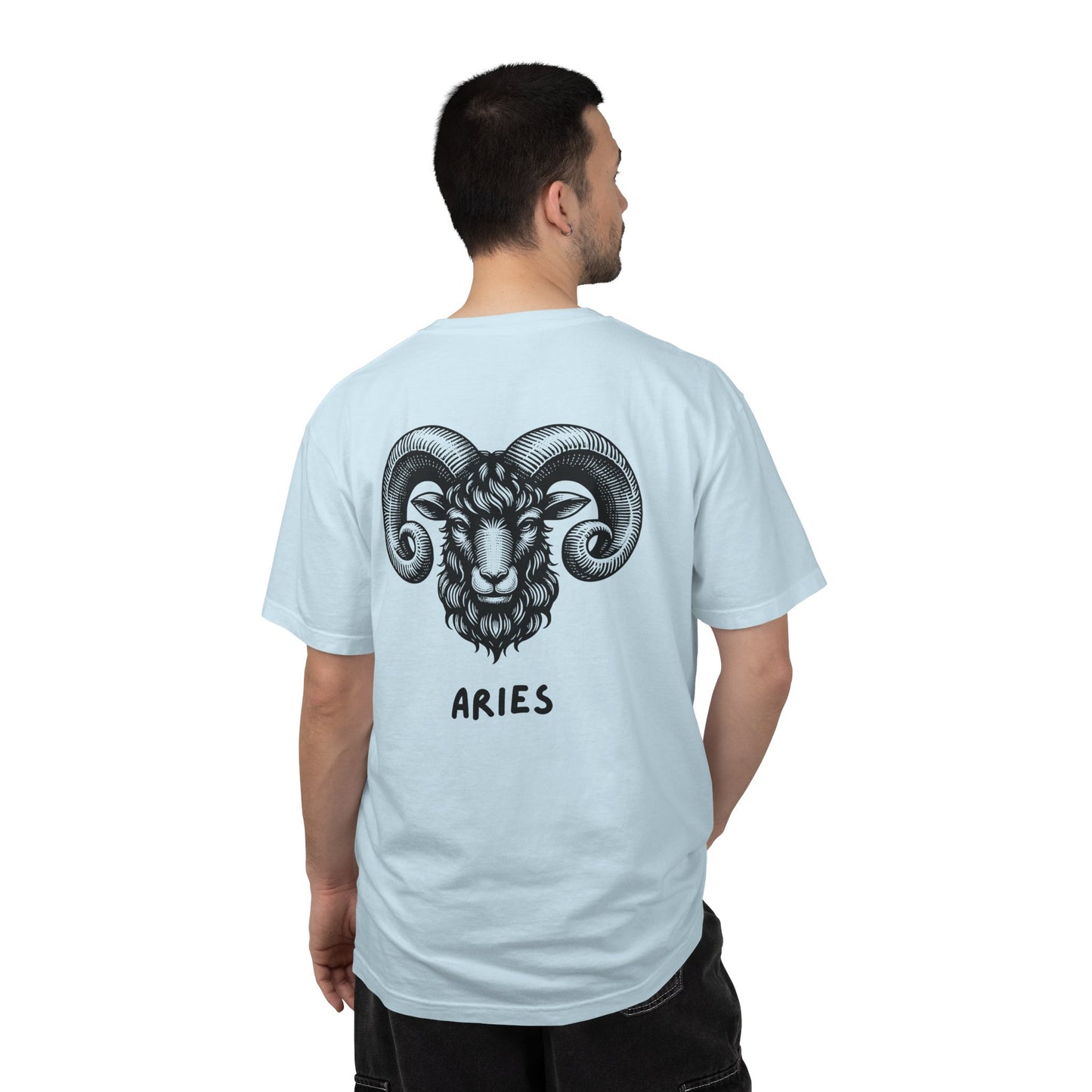 Aries Zodiac T-Shirt – Aries Ram Astrology Graphic Tee | Vintage Star Sign Shirt, Unisex Tee