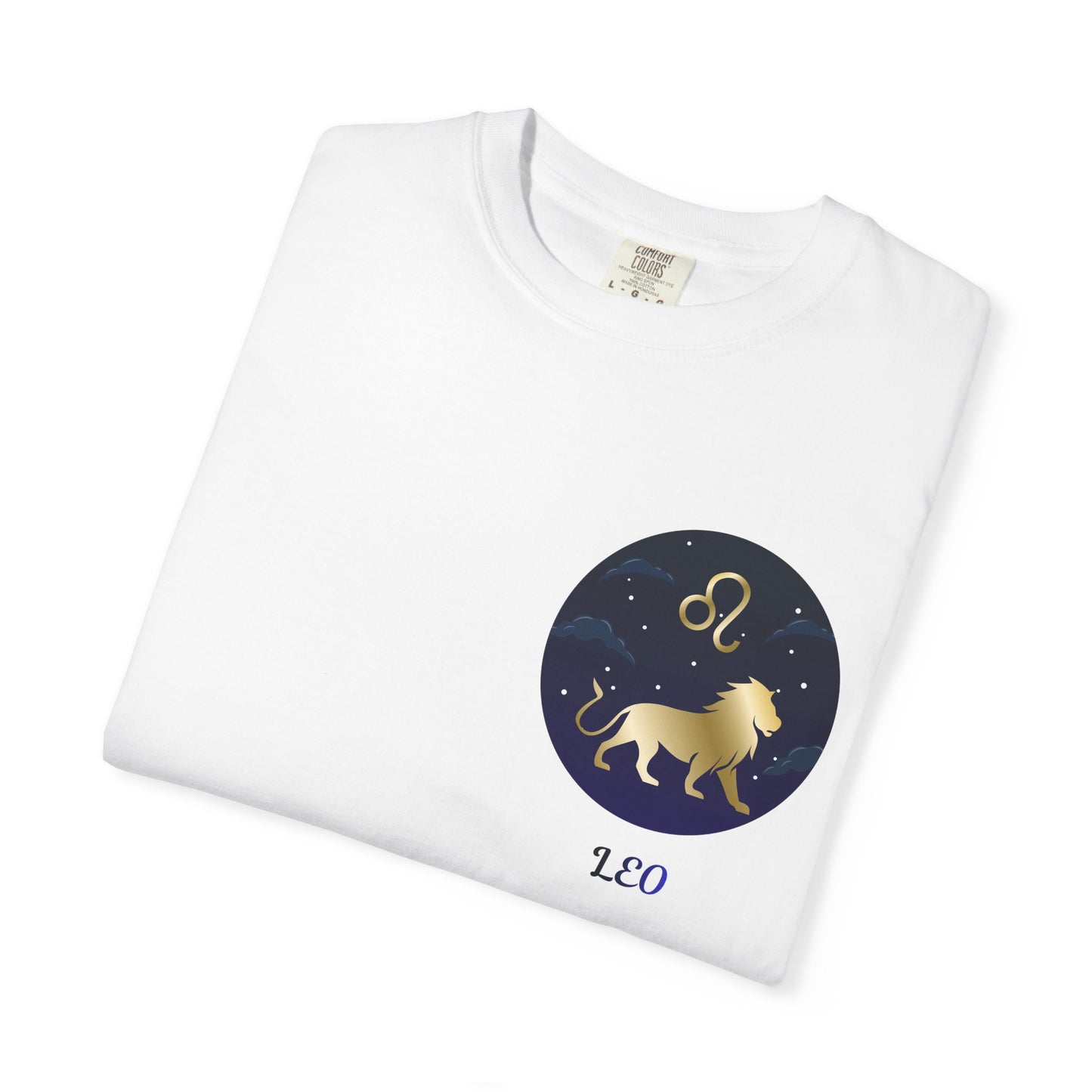 Leo Zodiac T-Shirt – Gold Lion Constellation Graphic Tee | Celestial Astrology Shirt