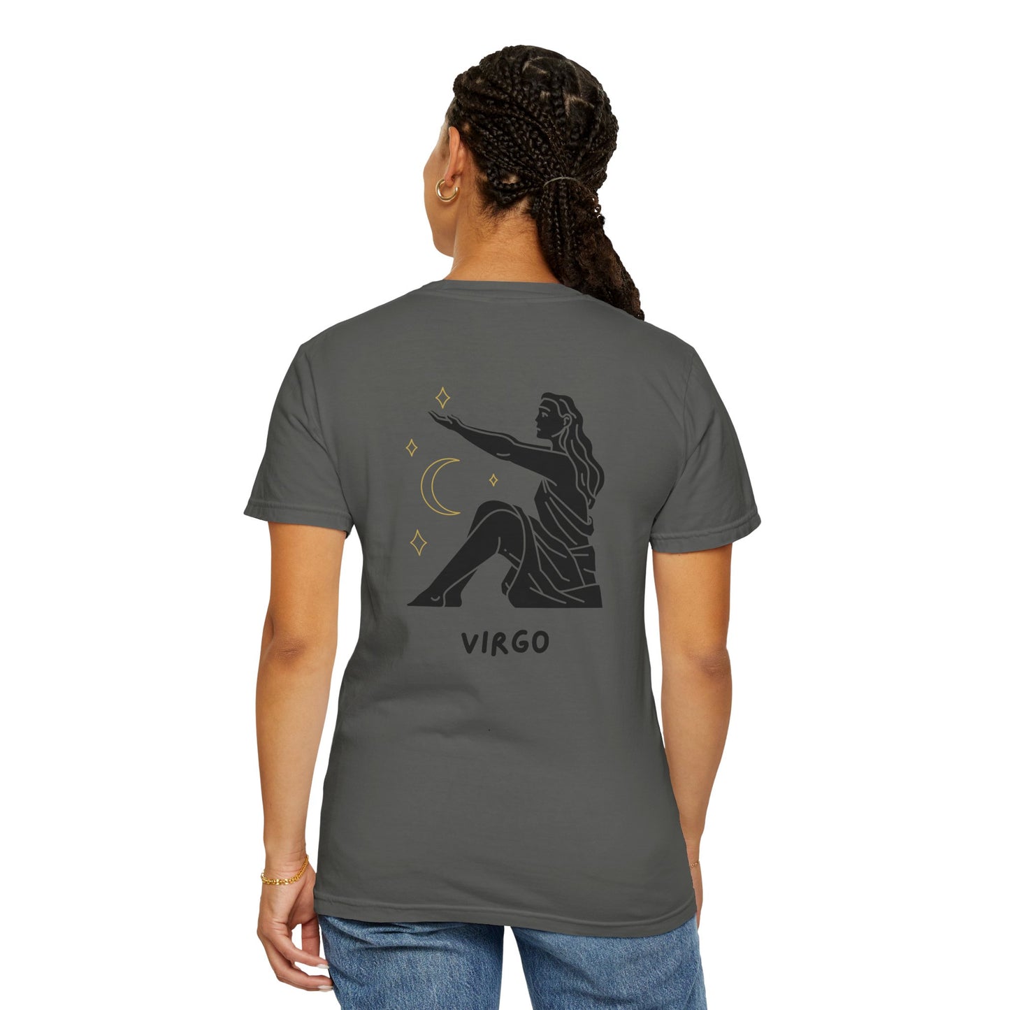 Virgo Zodiac T-Shirt – Minimalist Astrology Tee | Celestial Star Sign Graphic Shirt