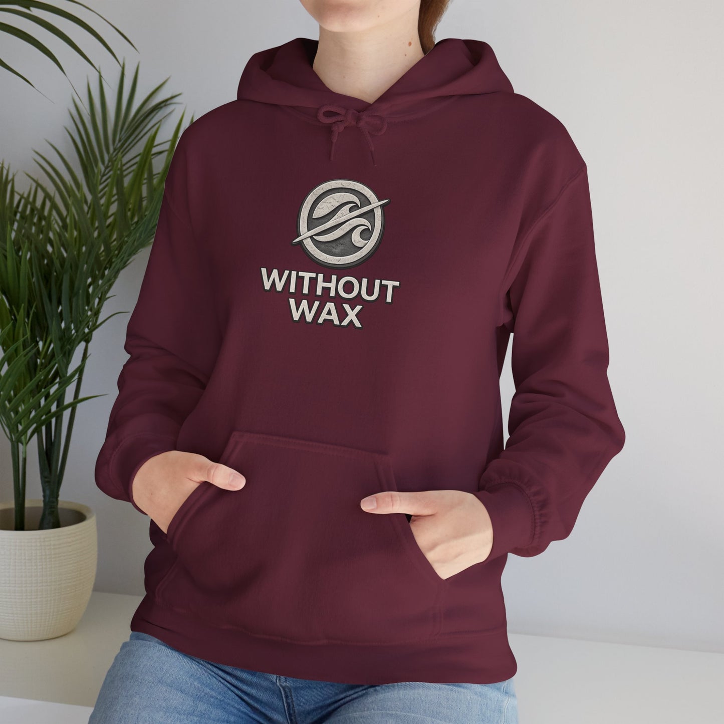 Without Wax Hoodie – “Bring People Up” Motivational Graphic Sweatshirt | Minimal Inspirational Streetwear