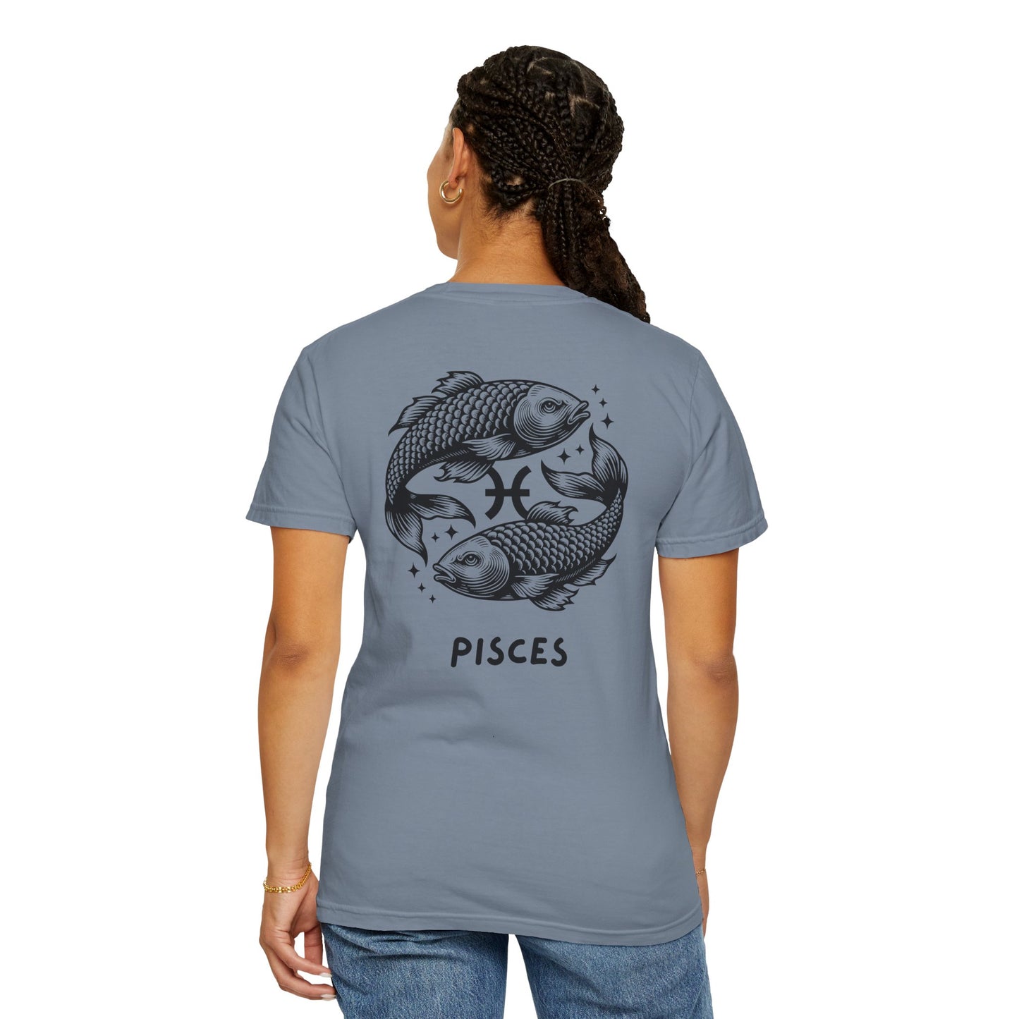 Pisces Zodiac T-Shirt – Pisces Fish Astrology Graphic Tee | Celestial Star Sign Shirt