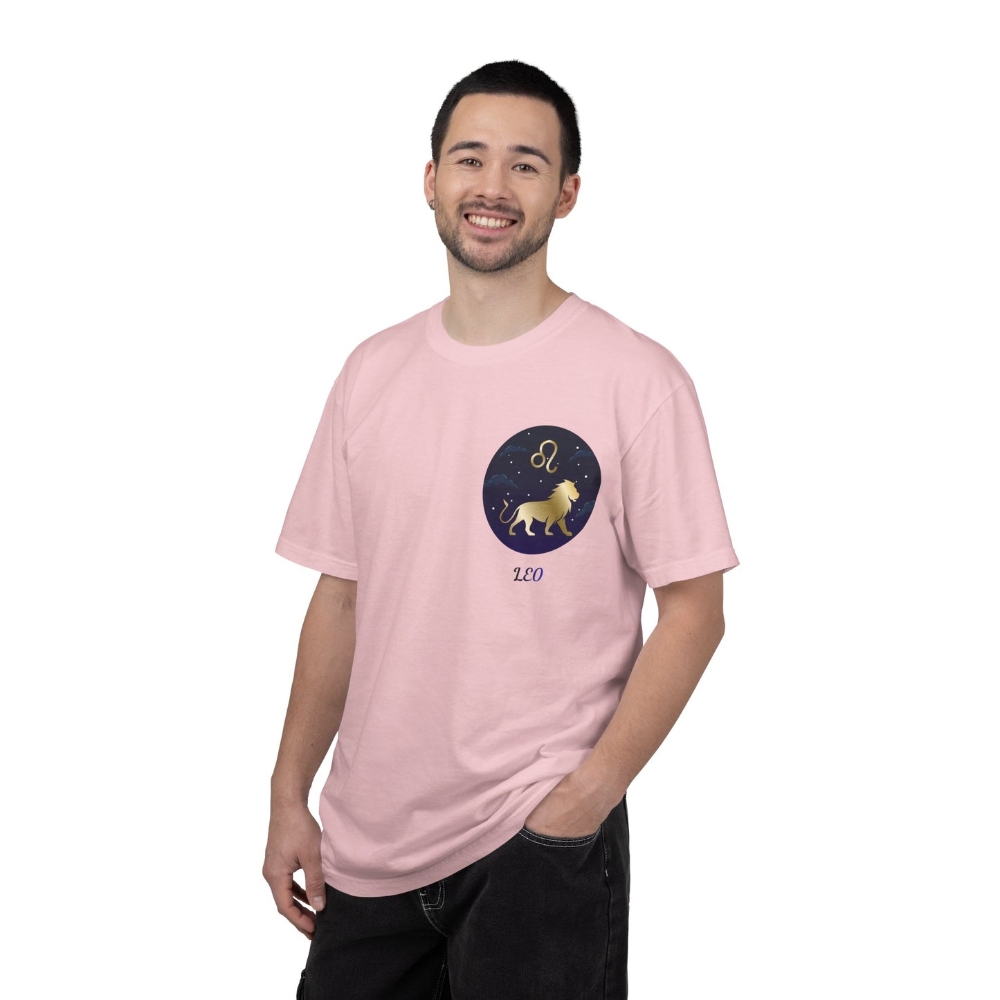 Leo Zodiac T-Shirt – Gold Lion Constellation Graphic Tee | Celestial Astrology Shirt