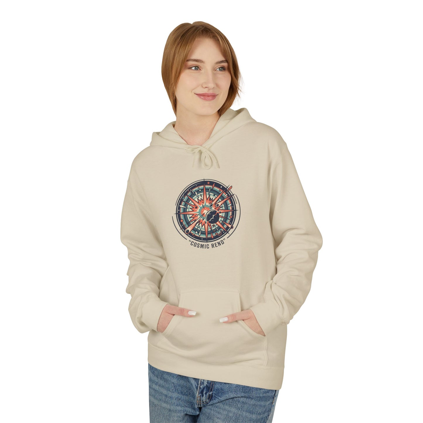 Cosmic Compass Hoodie – Retro Space Navigation Graphic Hoodie | Celestial Streetwear, Vintage Space Aesthetic, Unisex Hoodie