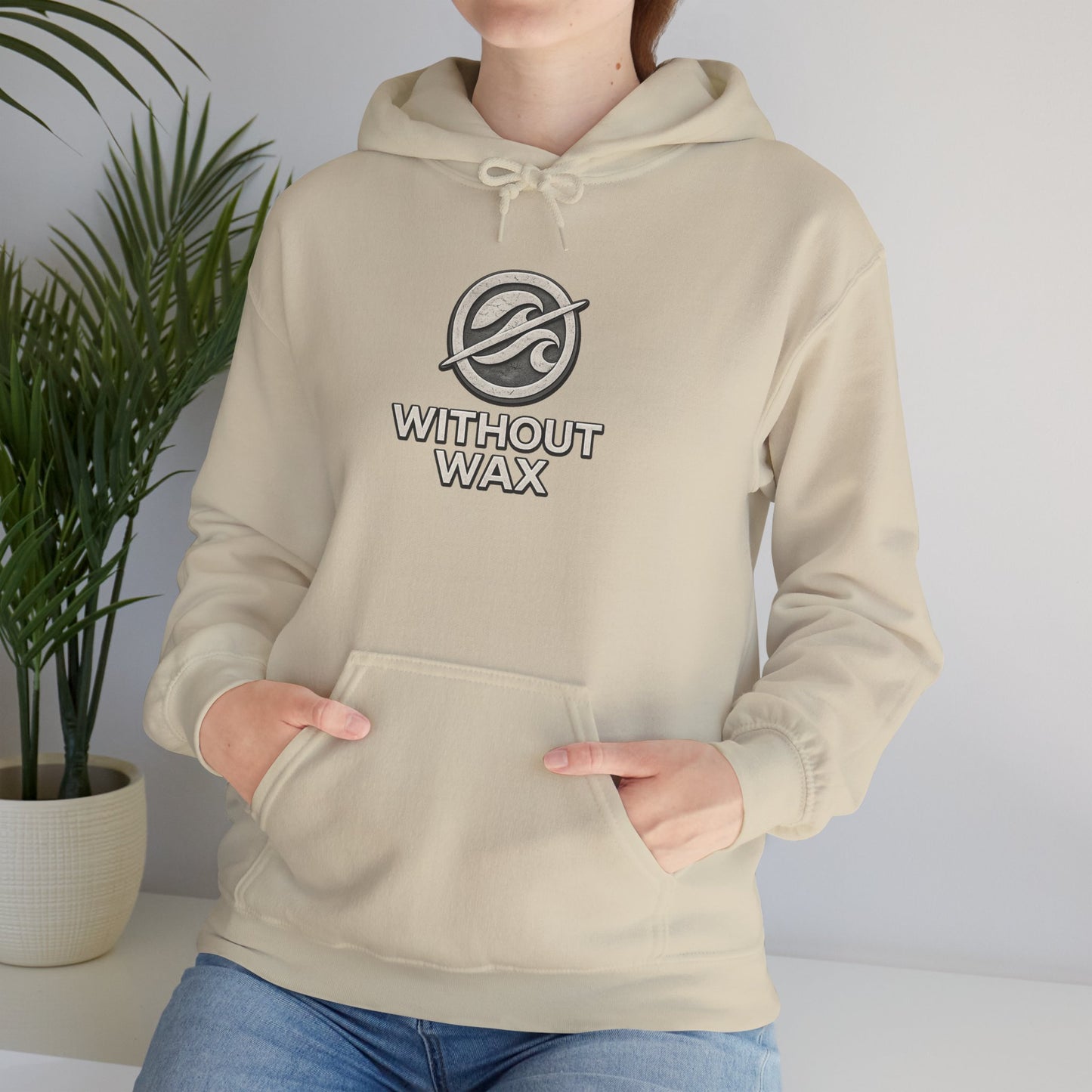 Without Wax Hoodie – “Bring People Up” Motivational Graphic Sweatshirt | Minimal Inspirational Streetwear