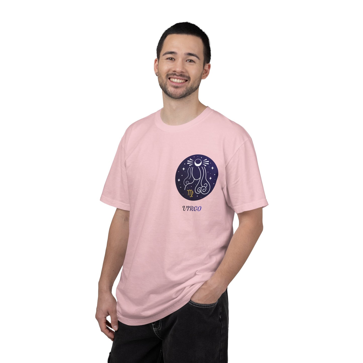 Virgo Zodiac T-Shirt – Celestial Virgo Moon Graphic Tee | Minimal Astrology Shirt