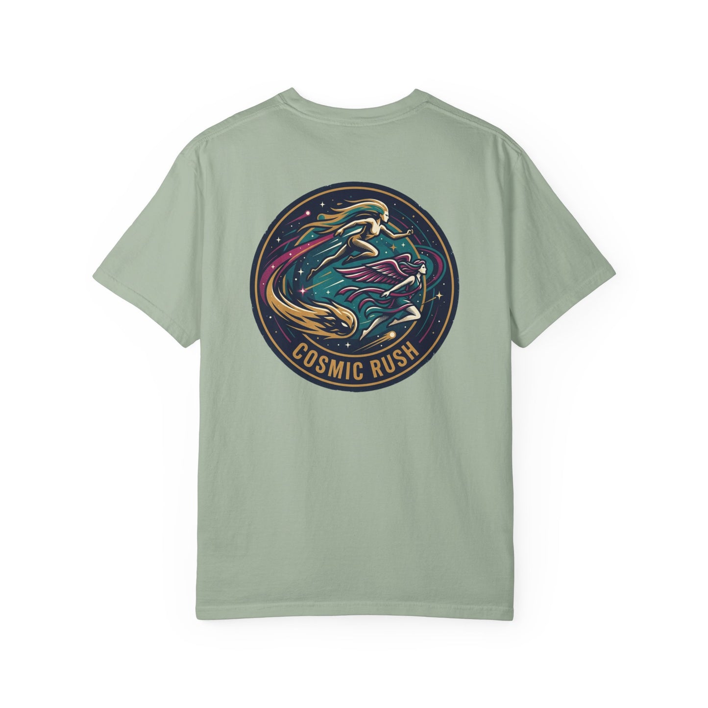 Cosmic Rush Skate T-Shirt – Retro Space Surf Graphic Tee | Vintage Cosmic Wave Shirt, Unisex Casual Tee