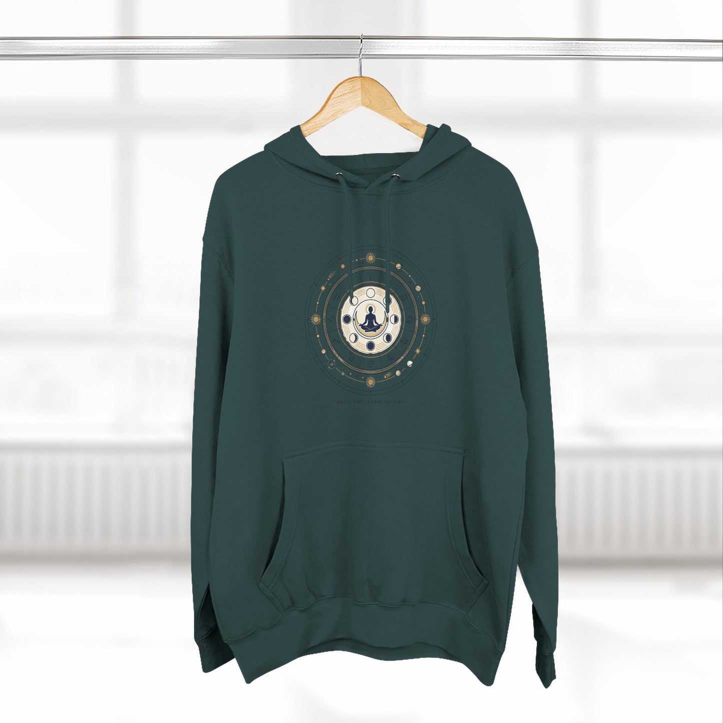 Zodiac Meditation Hoodie – Celestial Birth Chart Mandala Hoodie | Spiritual Astrology Sweatshirt, Unisex Hoodie
