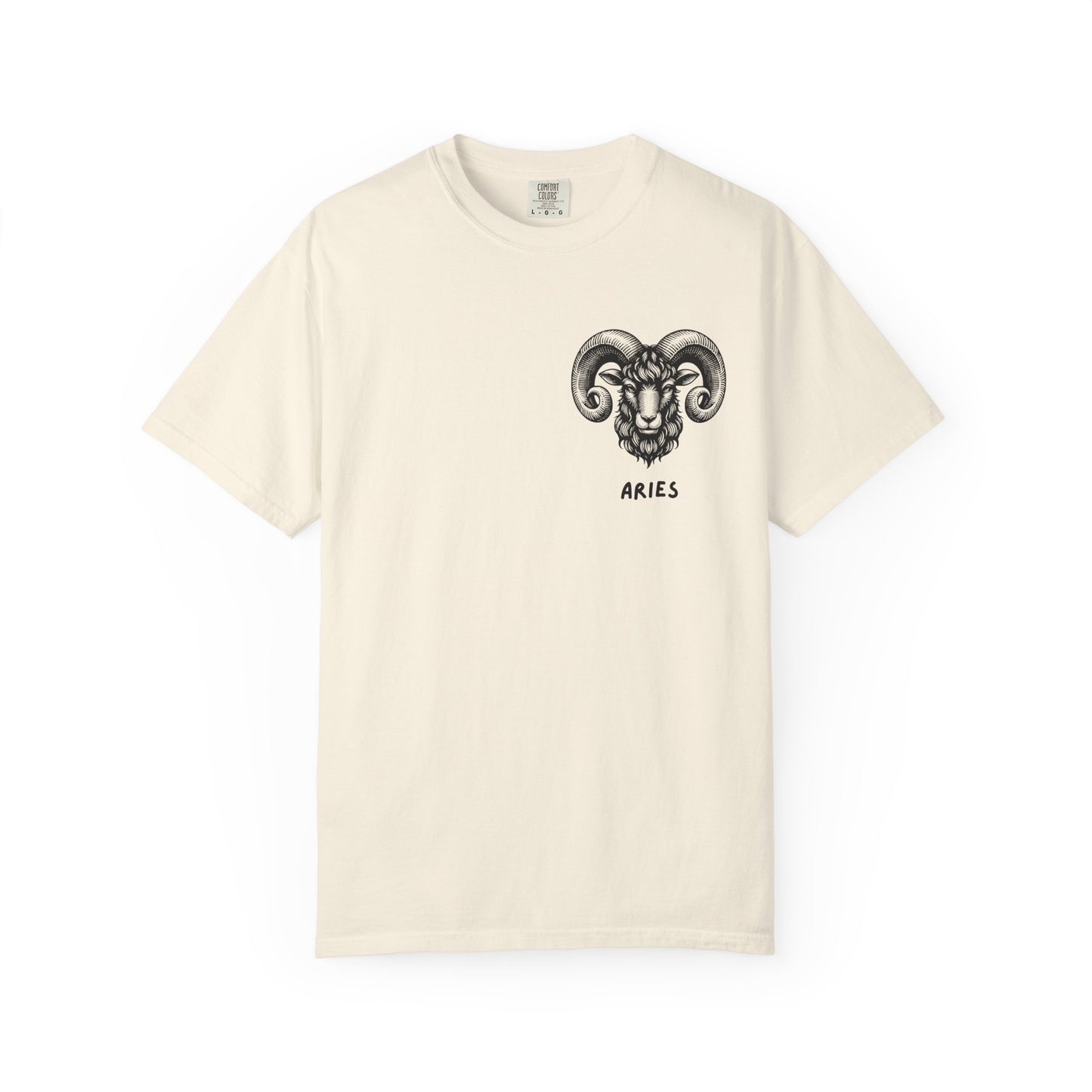 Aries Zodiac T-Shirt – Aries Ram Astrology Graphic Tee | Vintage Star Sign Shirt, Unisex Tee