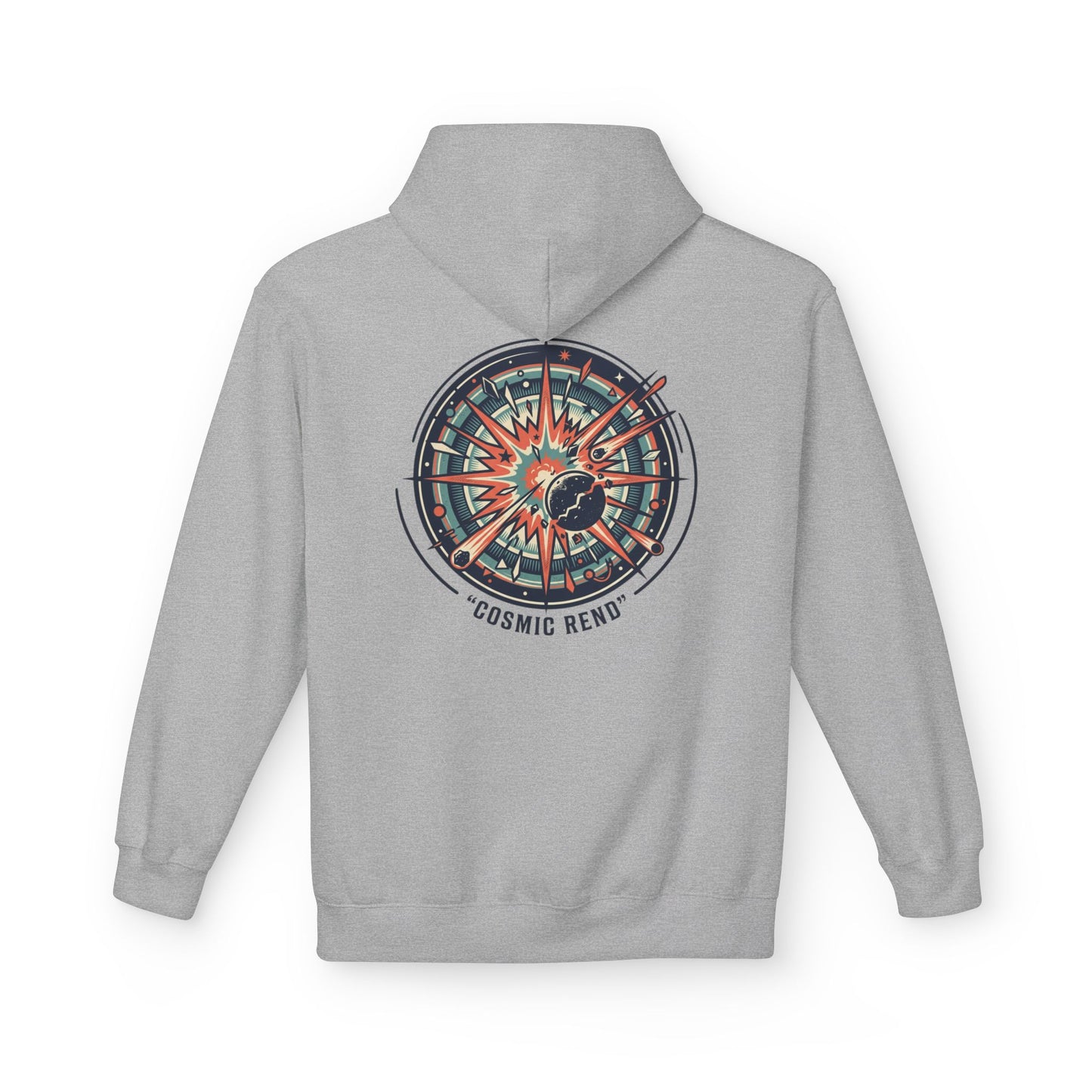 Cosmic Compass Hoodie – Retro Space Navigation Graphic Hoodie | Celestial Streetwear, Vintage Space Aesthetic, Unisex Hoodie