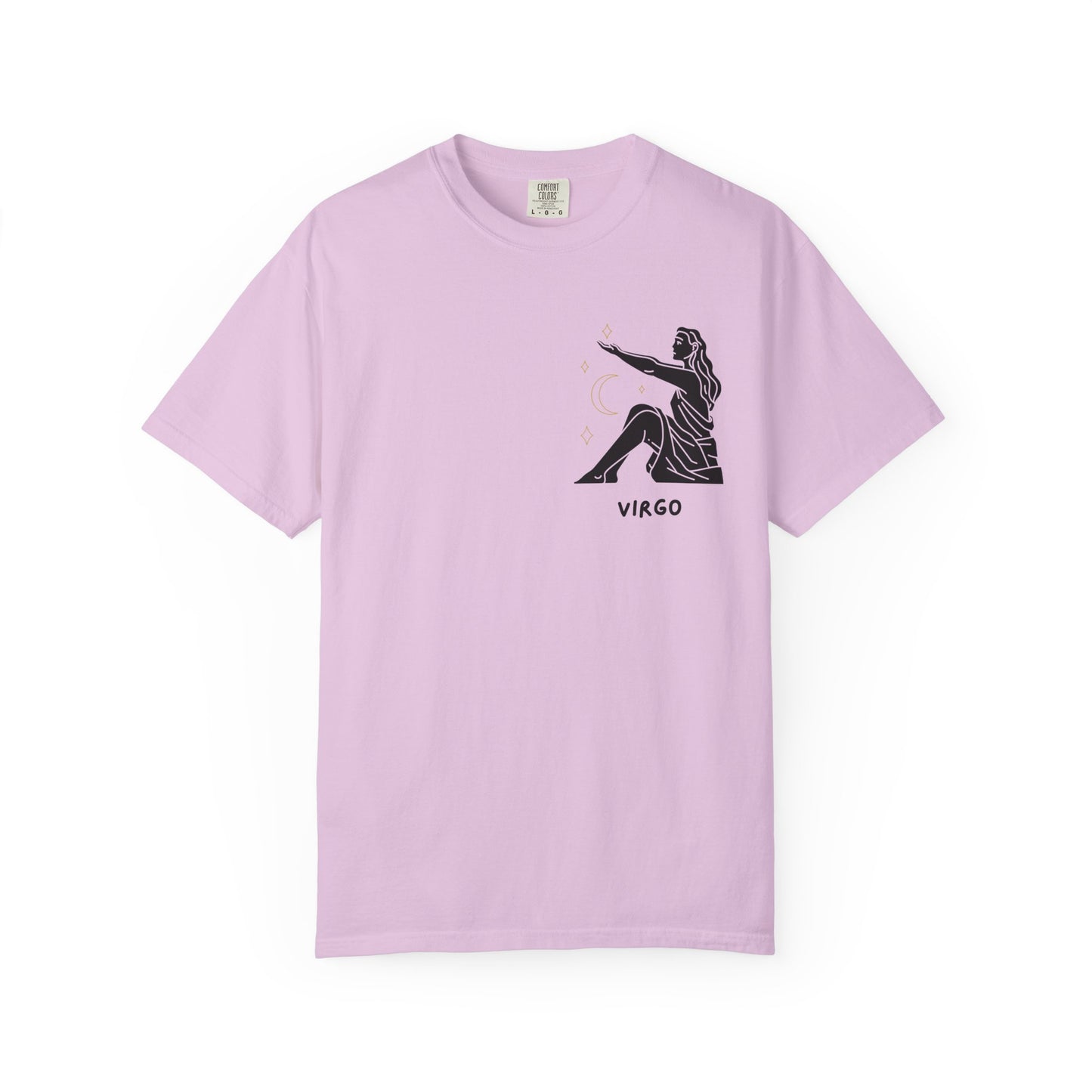 Virgo Zodiac T-Shirt – Minimalist Astrology Tee | Celestial Star Sign Graphic Shirt