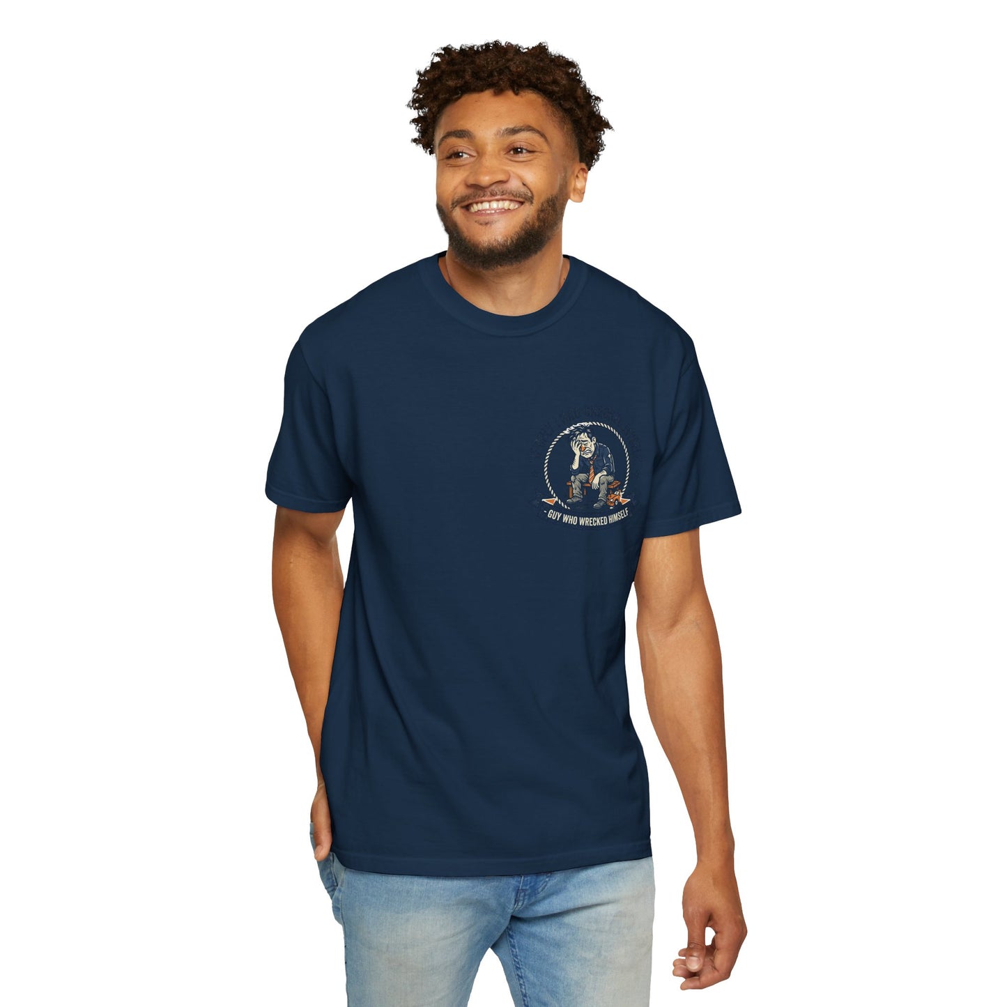 Funny Self Reflection T-Shirt – “If Only I Had Checked Myself” Vintage Humor Tee | Sarcastic Graphic Shirt