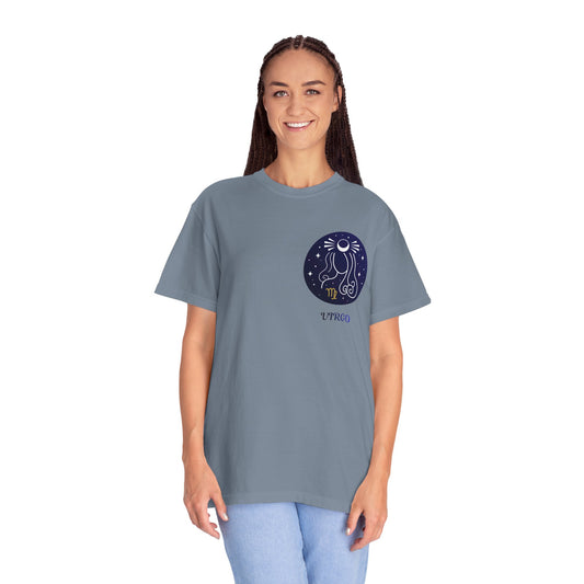 Virgo Zodiac T-Shirt – Celestial Virgo Moon Graphic Tee | Minimal Astrology Shirt