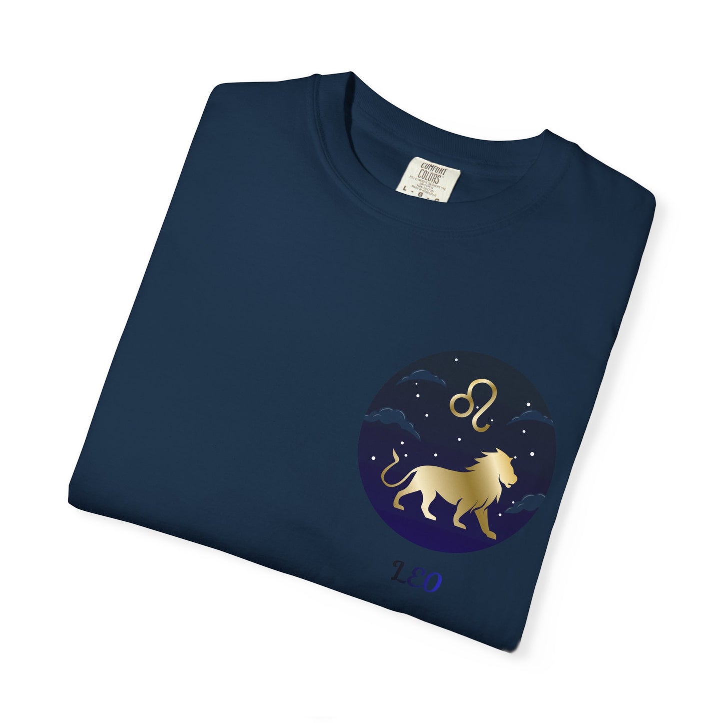 Leo Zodiac T-Shirt – Gold Lion Constellation Graphic Tee | Celestial Astrology Shirt