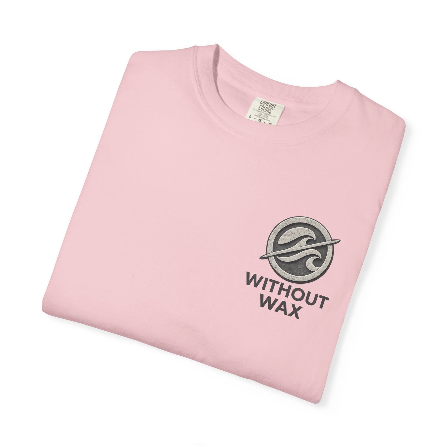 Without Wax Surf Logo T-Shirt – Coastal Wave Badge Graphic Tee | Vintage Streetwear Shirt