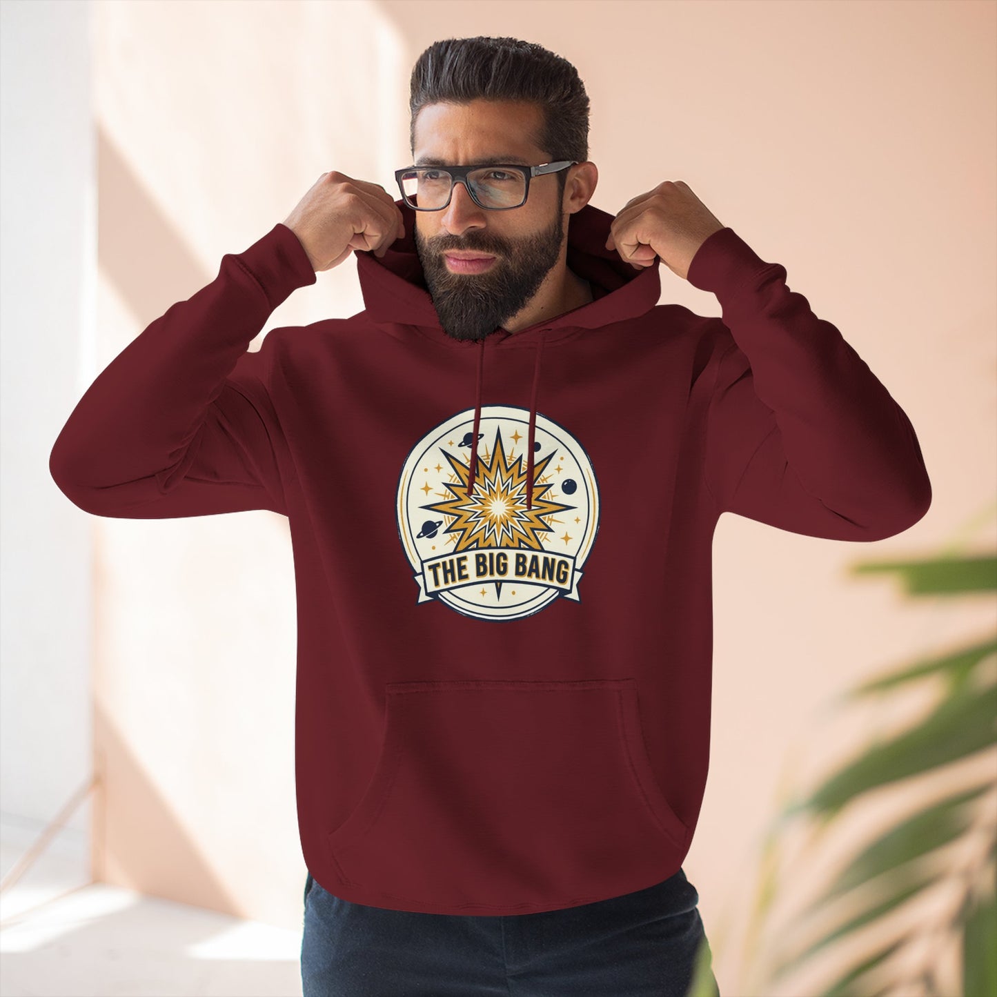 Big Bang Hoodie – Retro Starburst Universe Graphic Hoodie | Astronomy Science Hoodie, Cosmic Streetwear, Unisex Hoodie