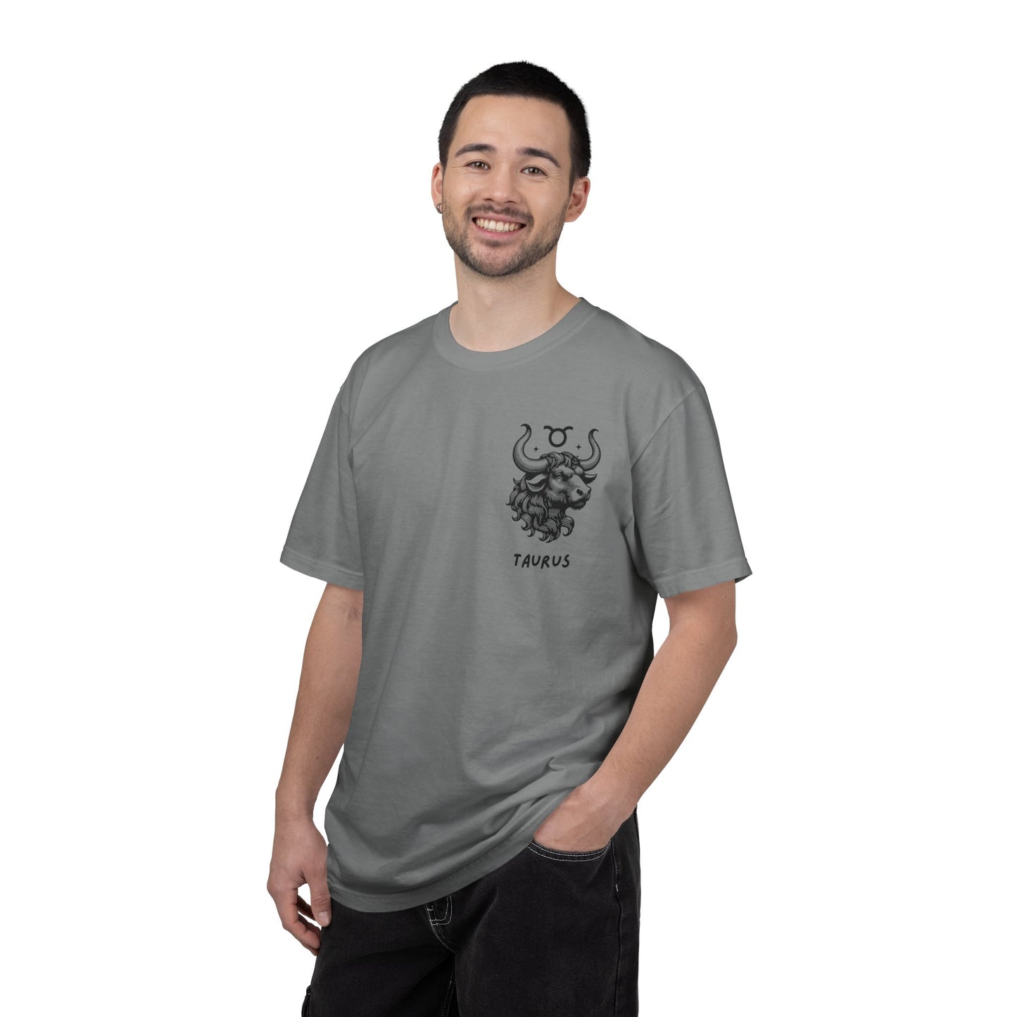 Taurus Bull Zodiac T-Shirt – Minimal Astrology Graphic Tee | Earth Sign Vintage Shirt