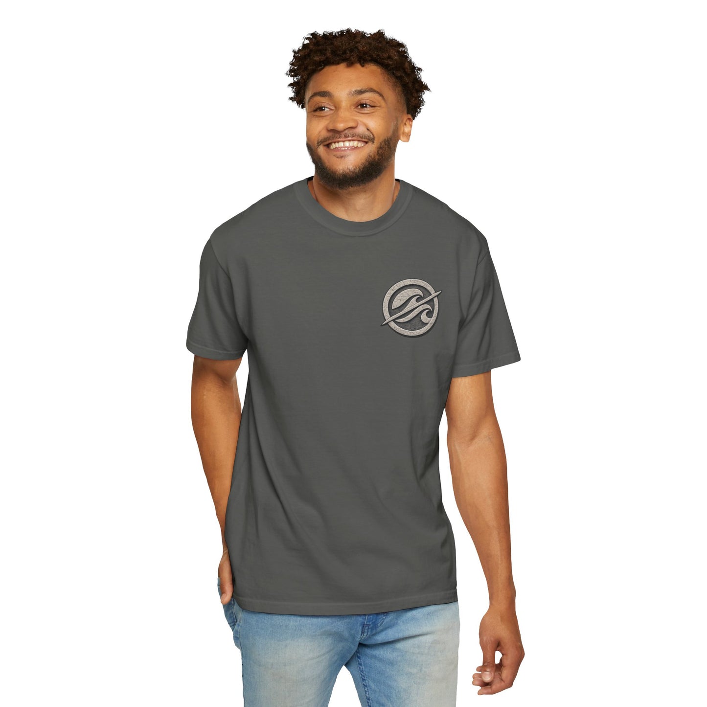 Surf Badge T-Shirt – Retro Wave Logo Tee | Vintage Coastal Streetwear Shirt