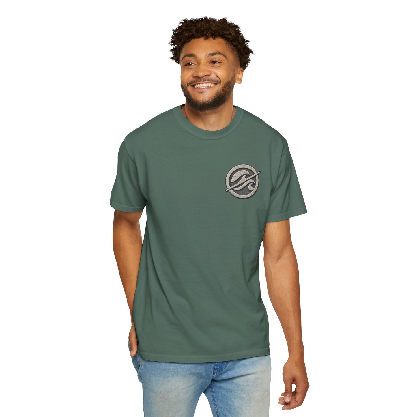 Surf Badge T-Shirt – Retro Wave Logo Tee | Vintage Coastal Streetwear Shirt